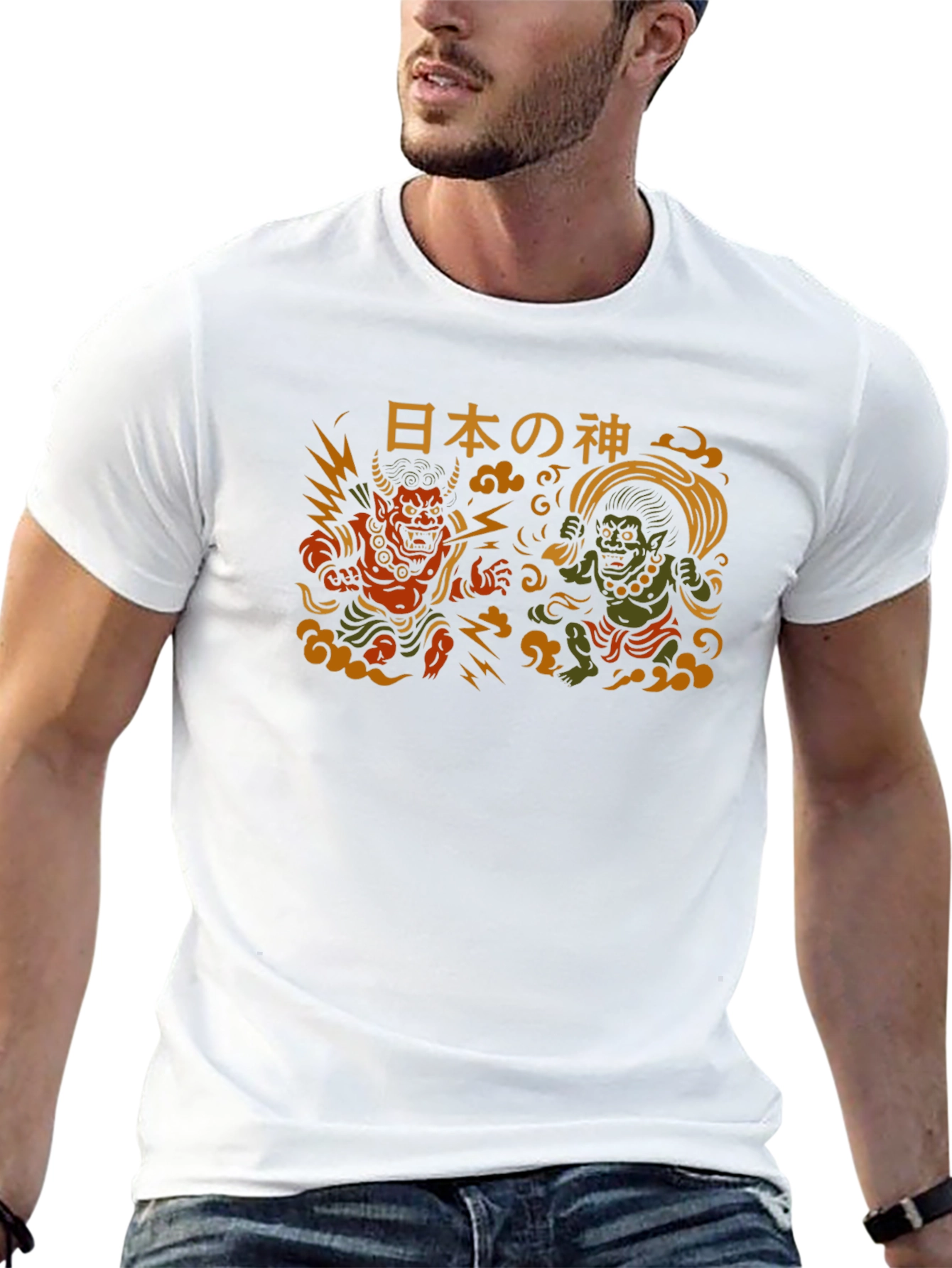 Japanese Gods Raijin and Fujin T-Shirt