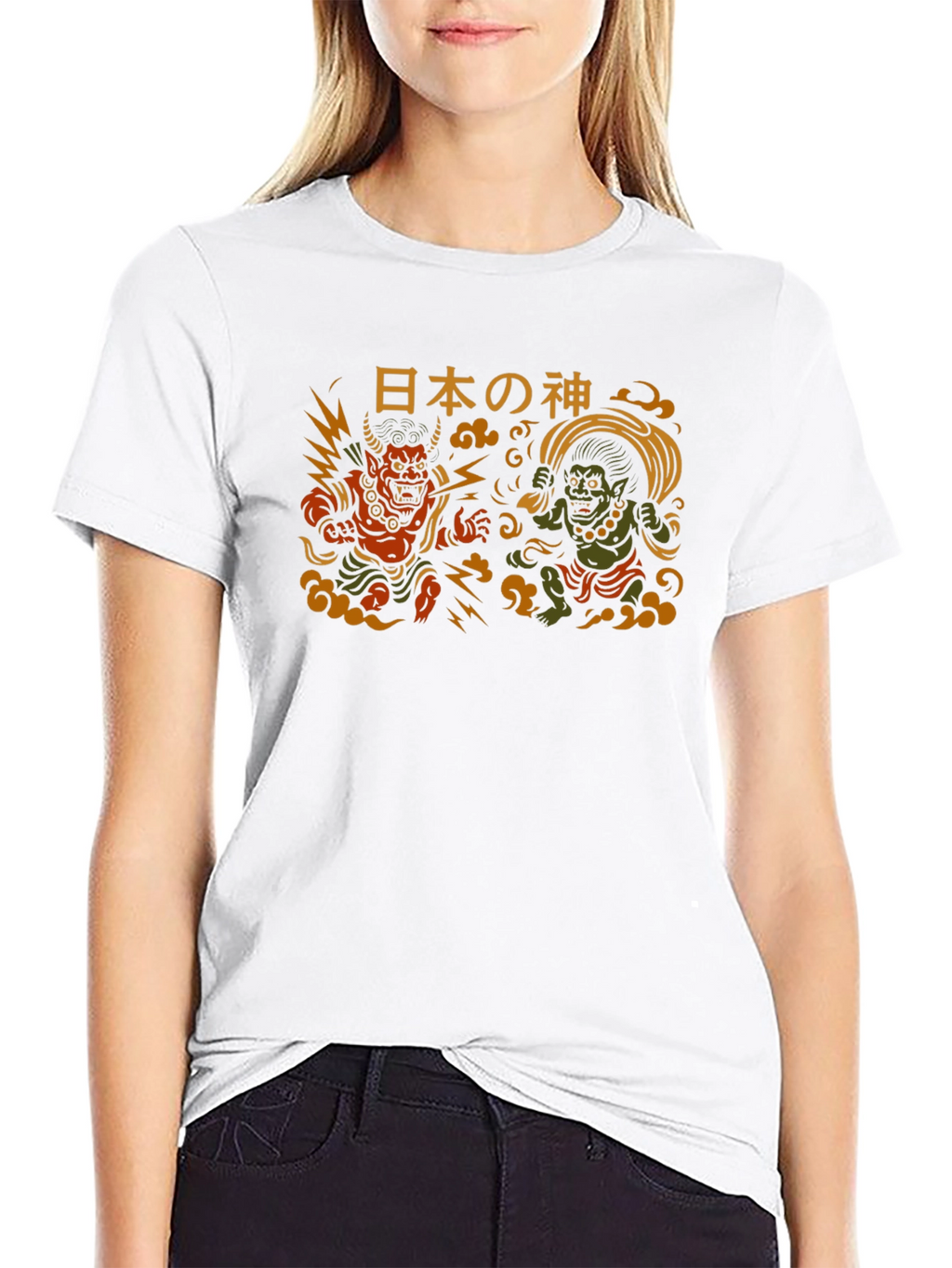 Japanese Gods Raijin and Fujin T-Shirt