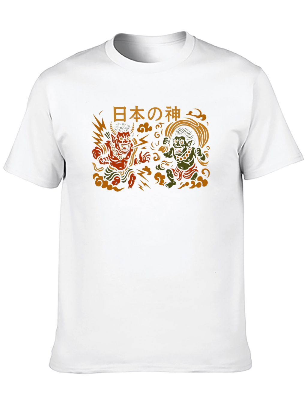 Japanese Gods Raijin and Fujin T-Shirt