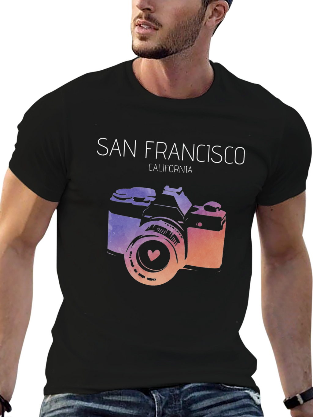San Francisco Camera Graphic T-Shirt
