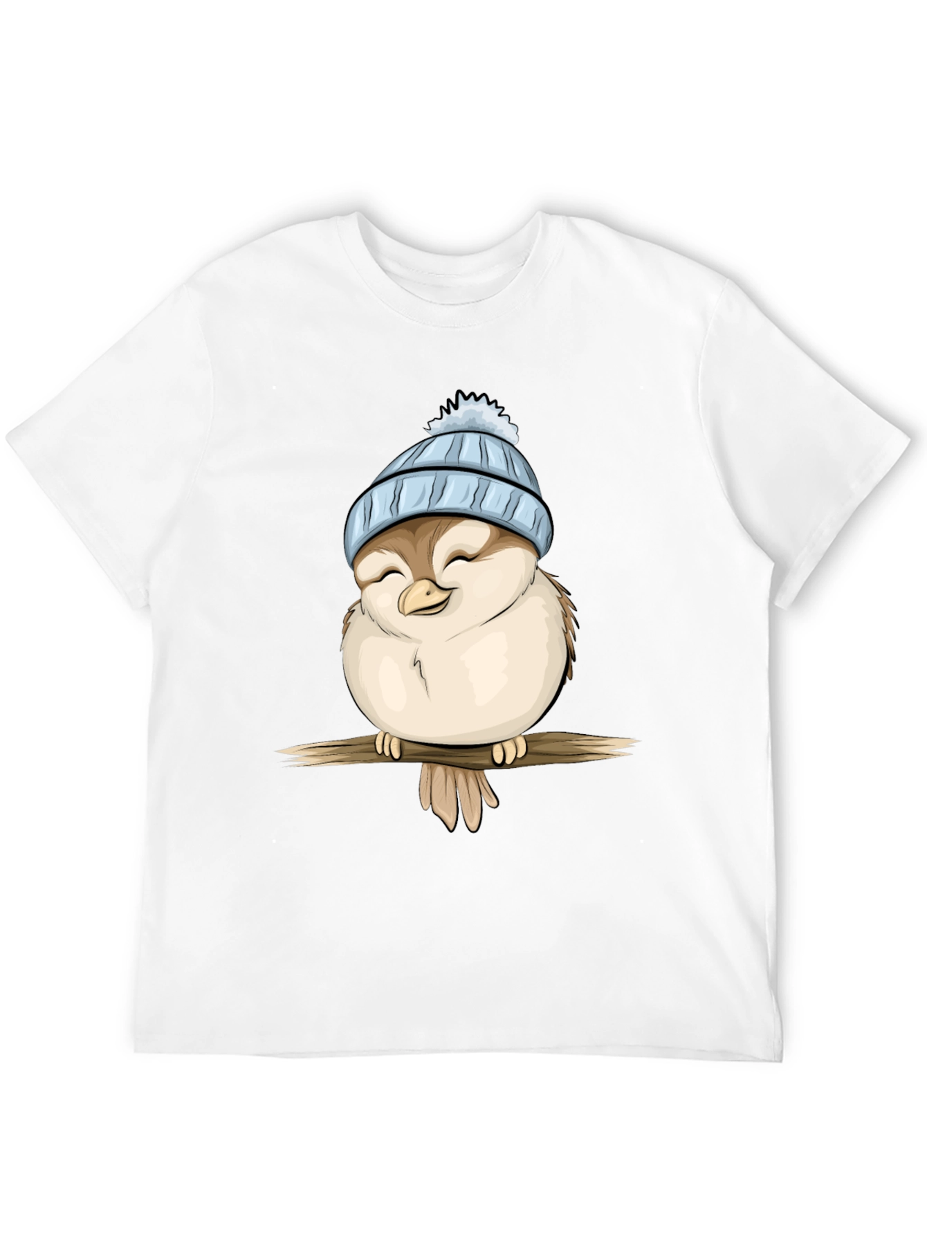 Cute Cartoon Bird with Hat T-Shirt