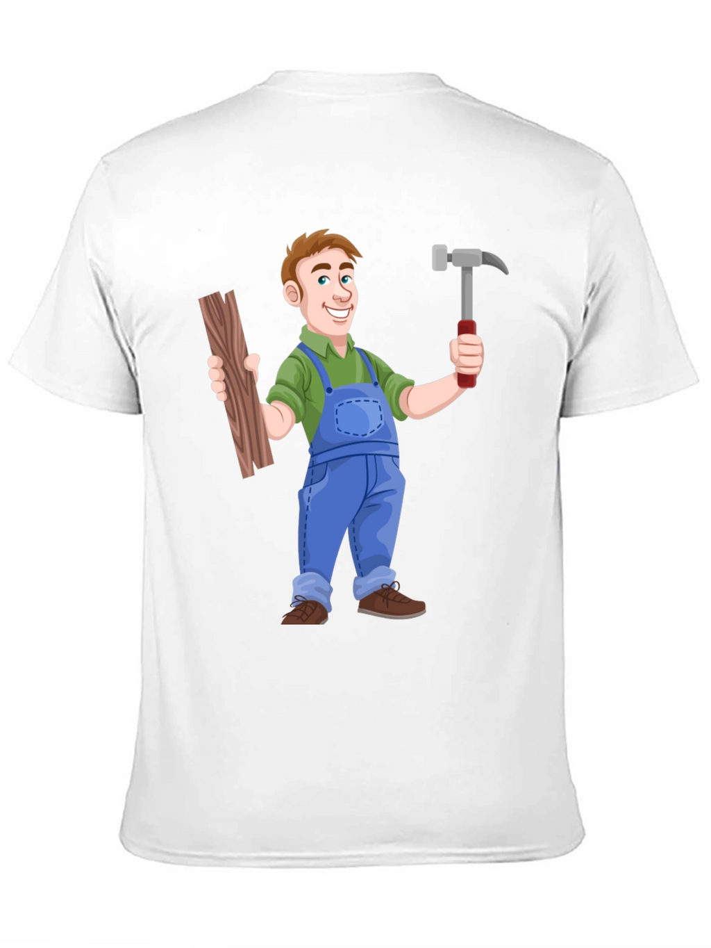 Carpenter Cartoon T-Shirt - Black