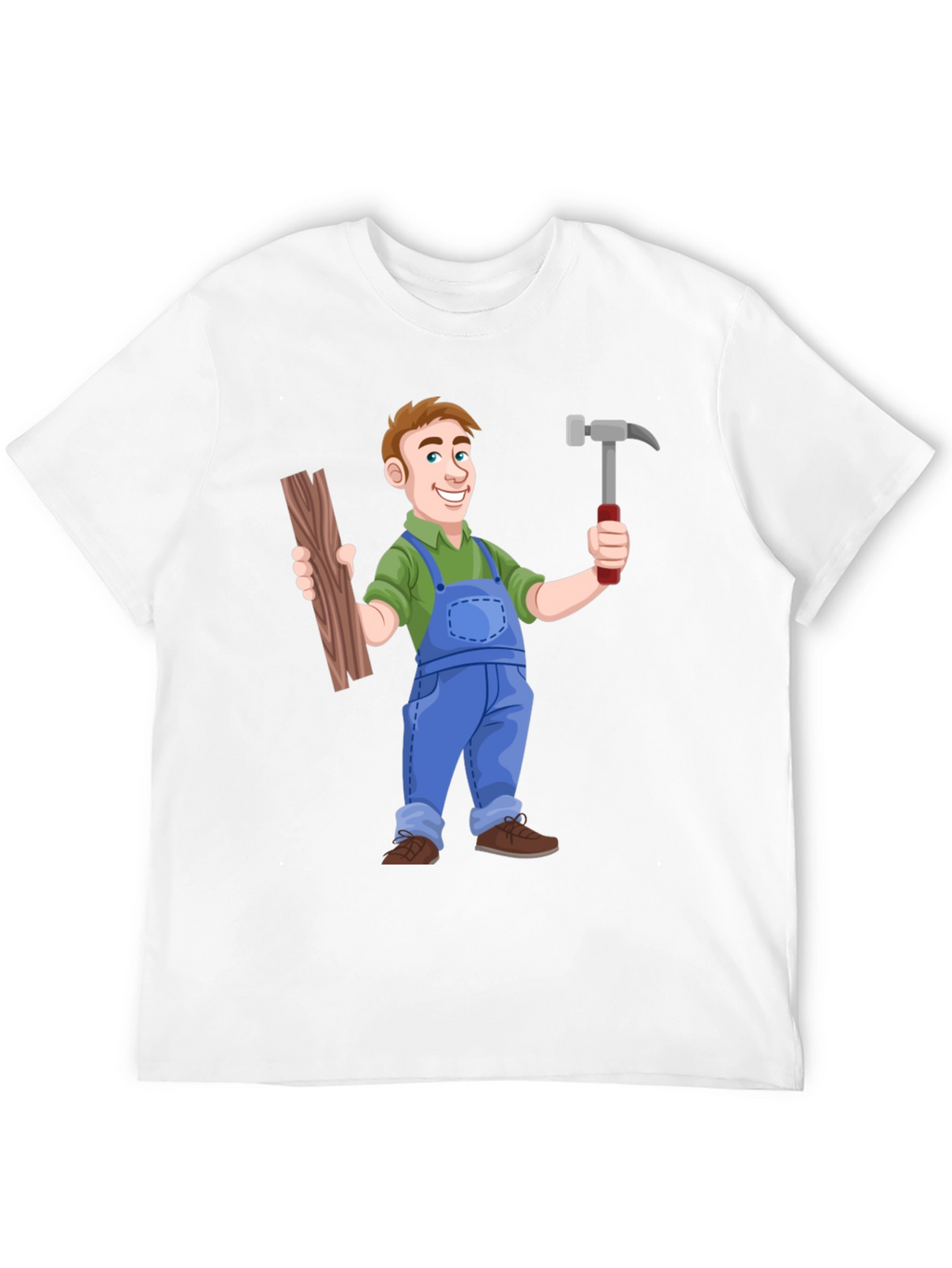 Carpenter Cartoon T-Shirt - Black