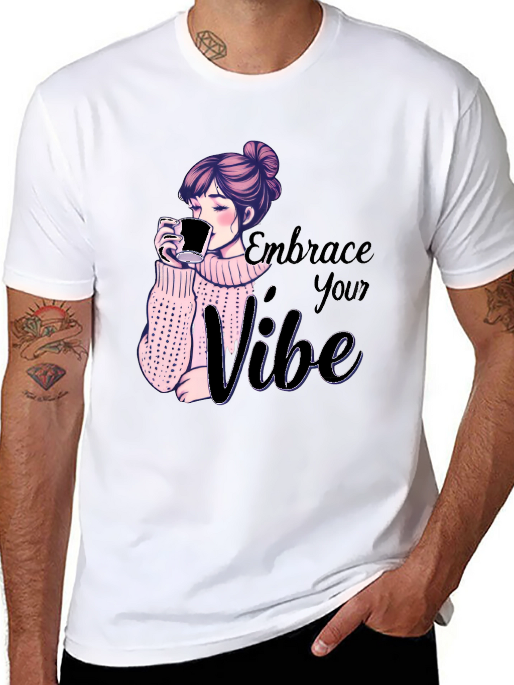 Embrace Your Vibe Graphic Tee - Stylish & Comfy