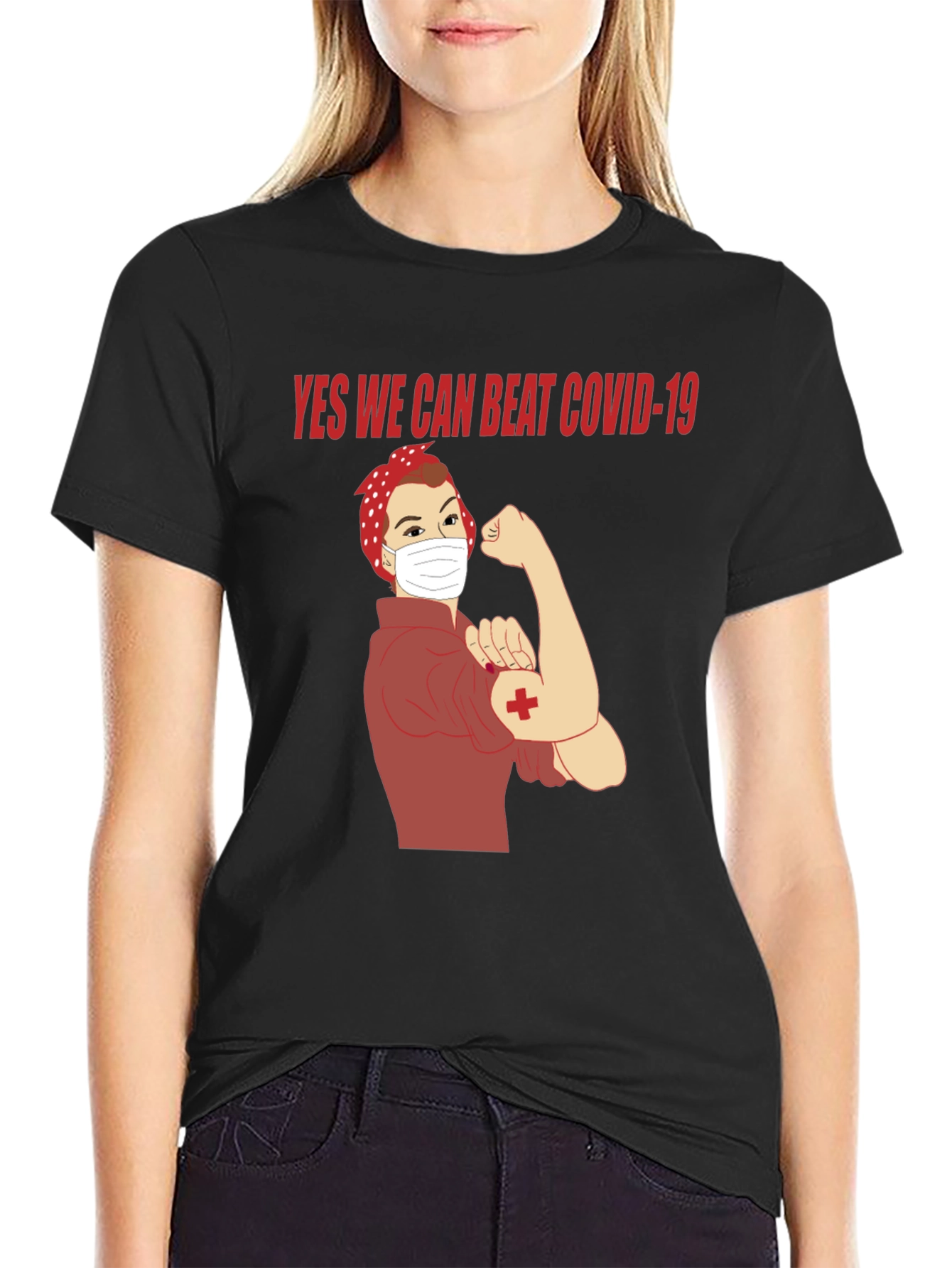 Rosie the Riveter COVID-19 T-Shirt