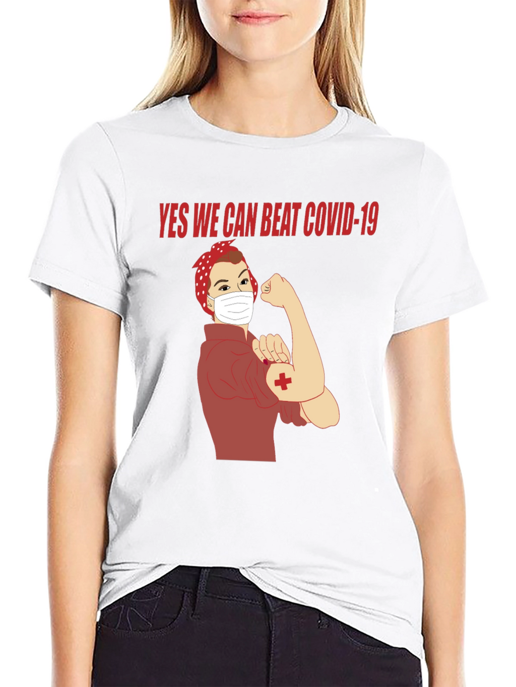Rosie the Riveter COVID-19 T-Shirt