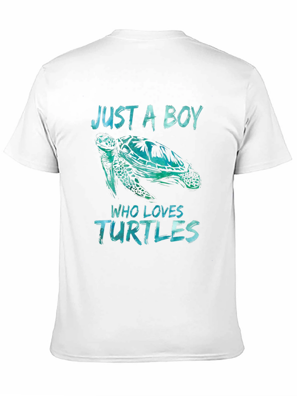 Just A Boy Who Loves Turtles T-Shirt Black