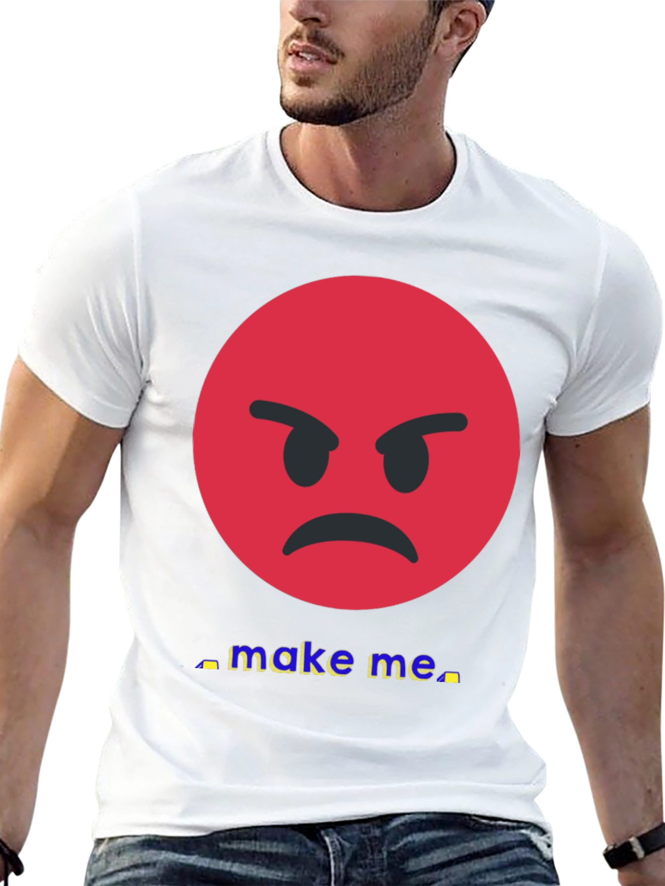 Angry Emoji Make Me Black T-Shirt
