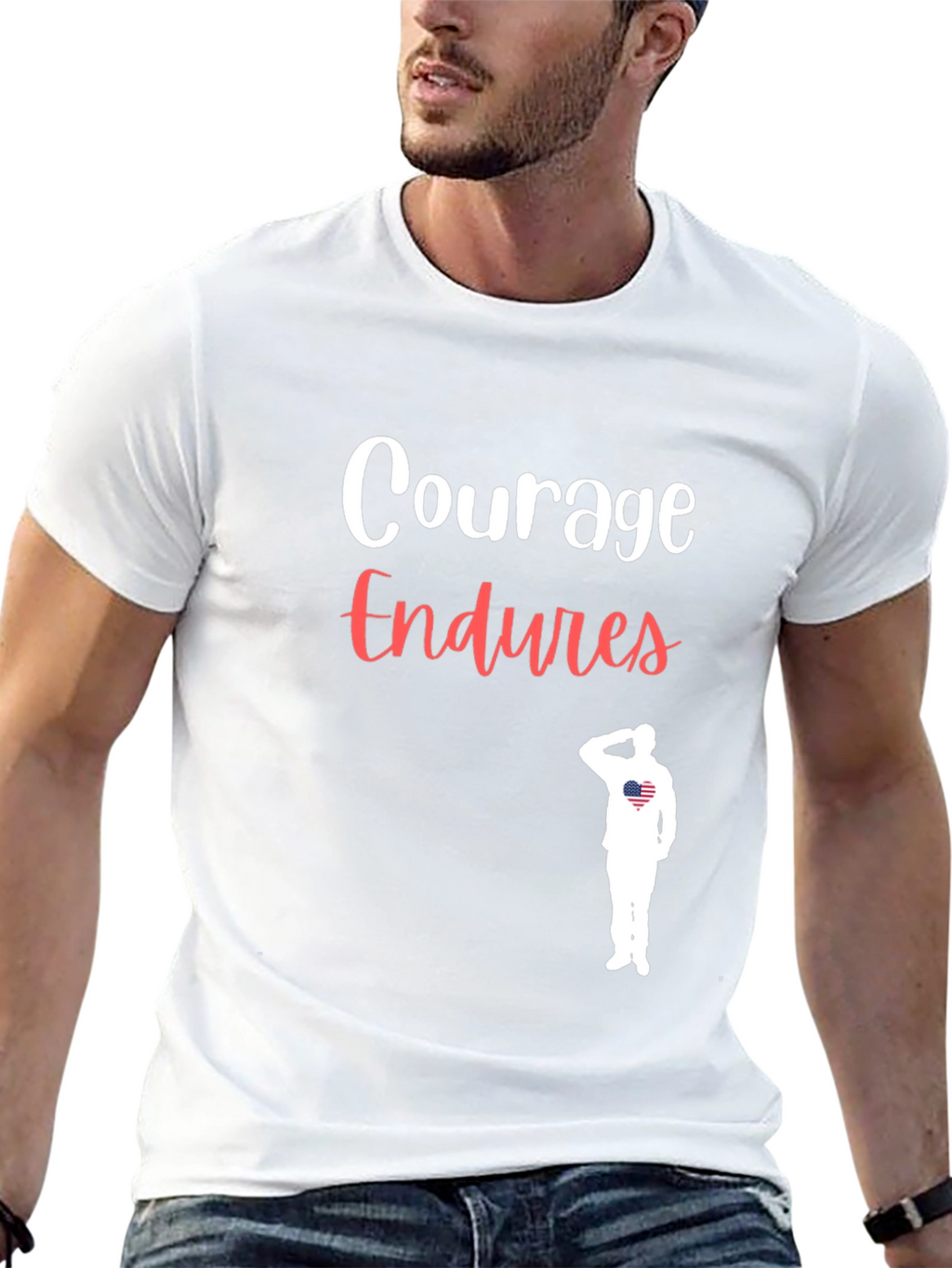 Courage Endures Patriotic T-Shirt