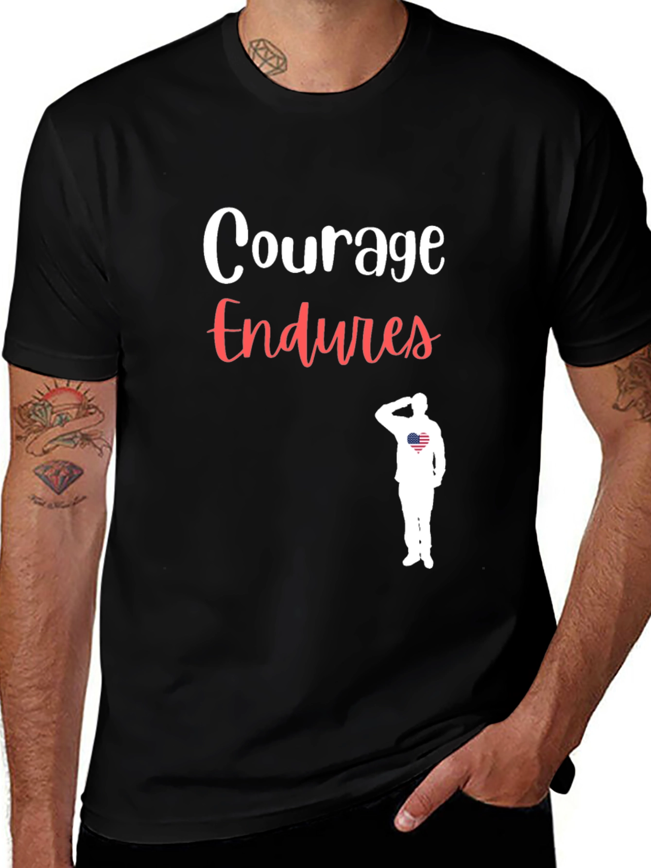 Courage Endures Patriotic T-Shirt