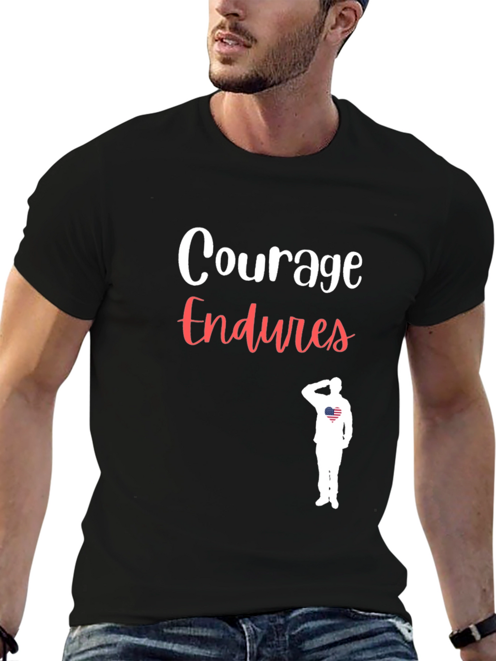 Courage Endures Patriotic T-Shirt