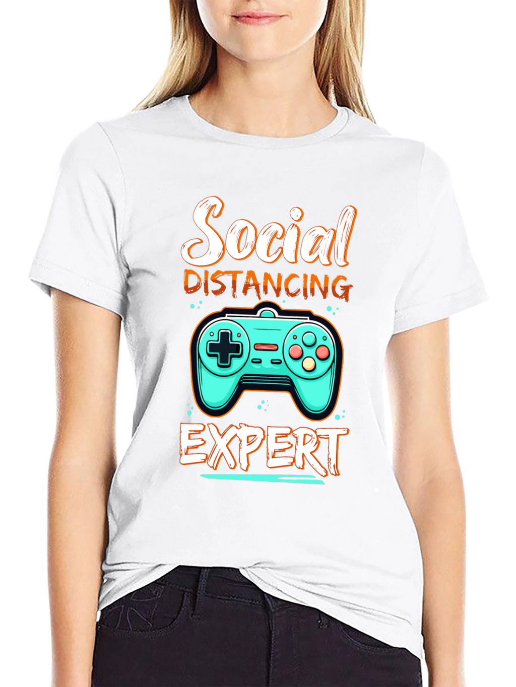 Social Distancing Expert Gamer T-Shirt