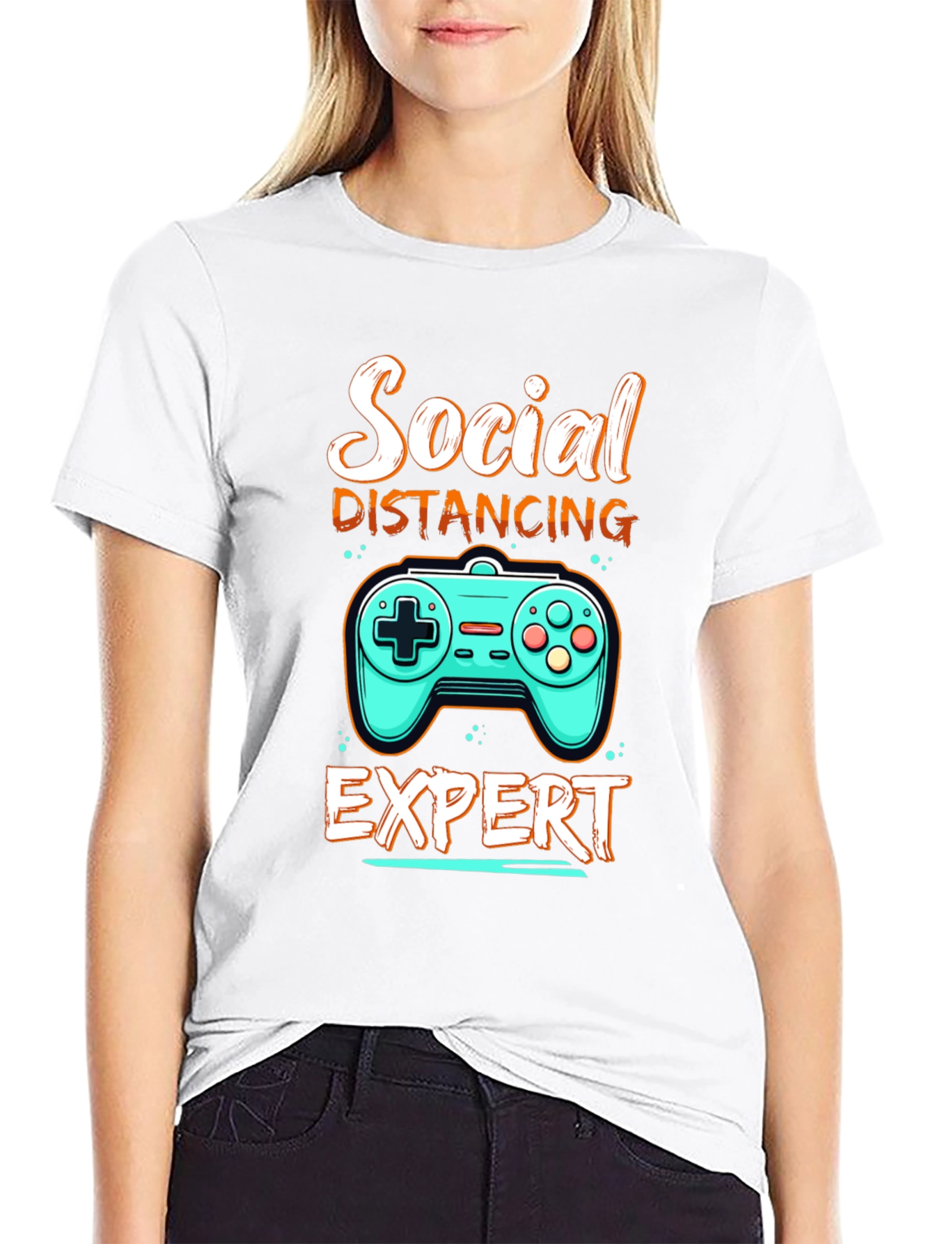 Social Distancing Expert Gamer T-Shirt