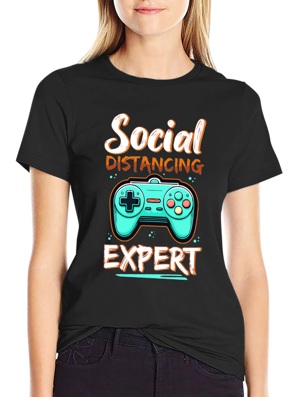 Social Distancing Expert Gamer T-Shirt