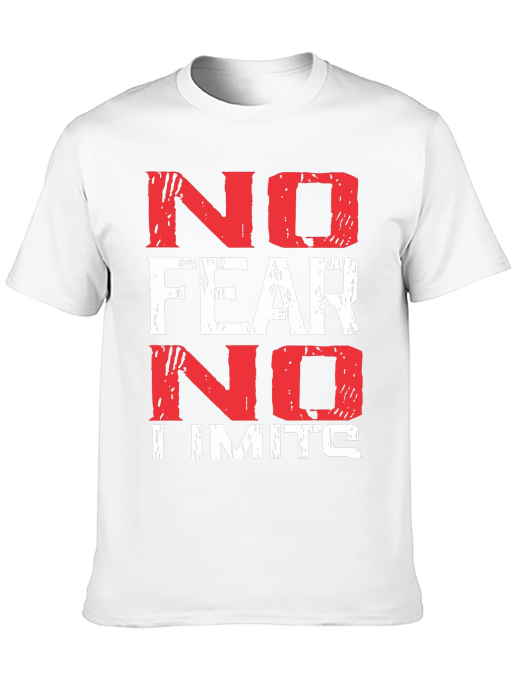 No Fear No Limits Black Graphic T-Shirt