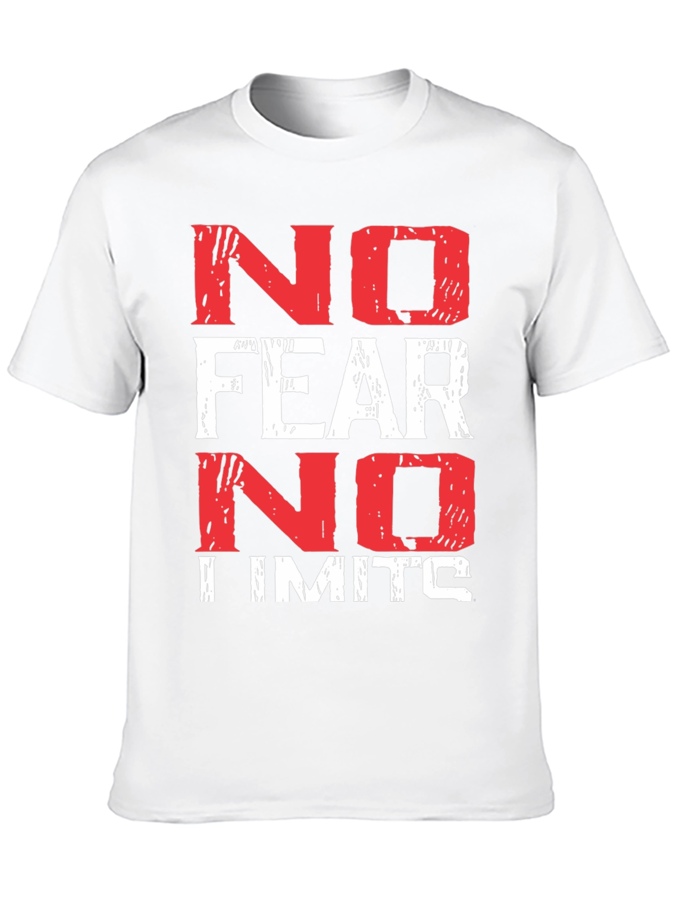 No Fear No Limits Black Graphic T-Shirt