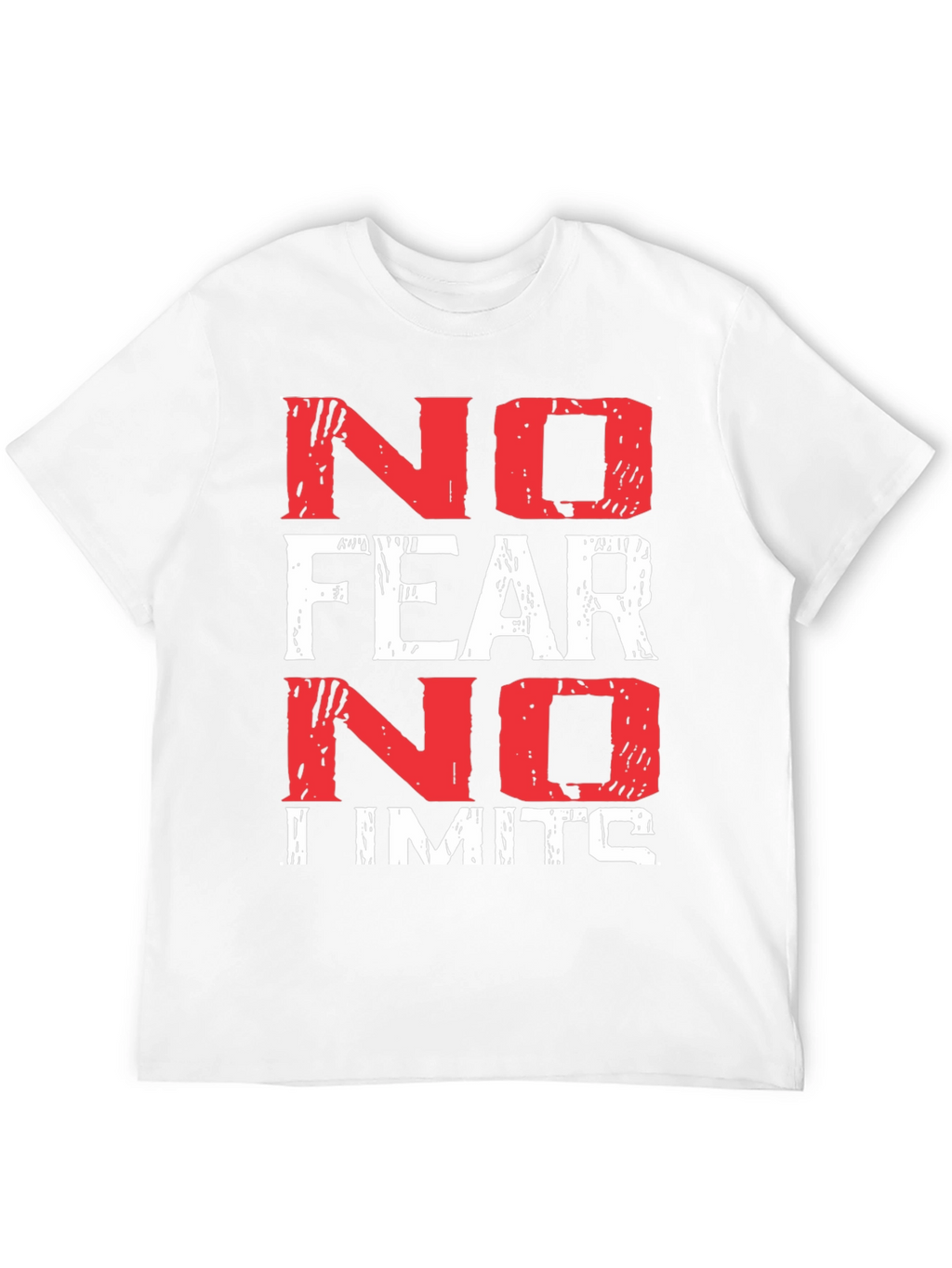 No Fear No Limits Black Graphic T-Shirt