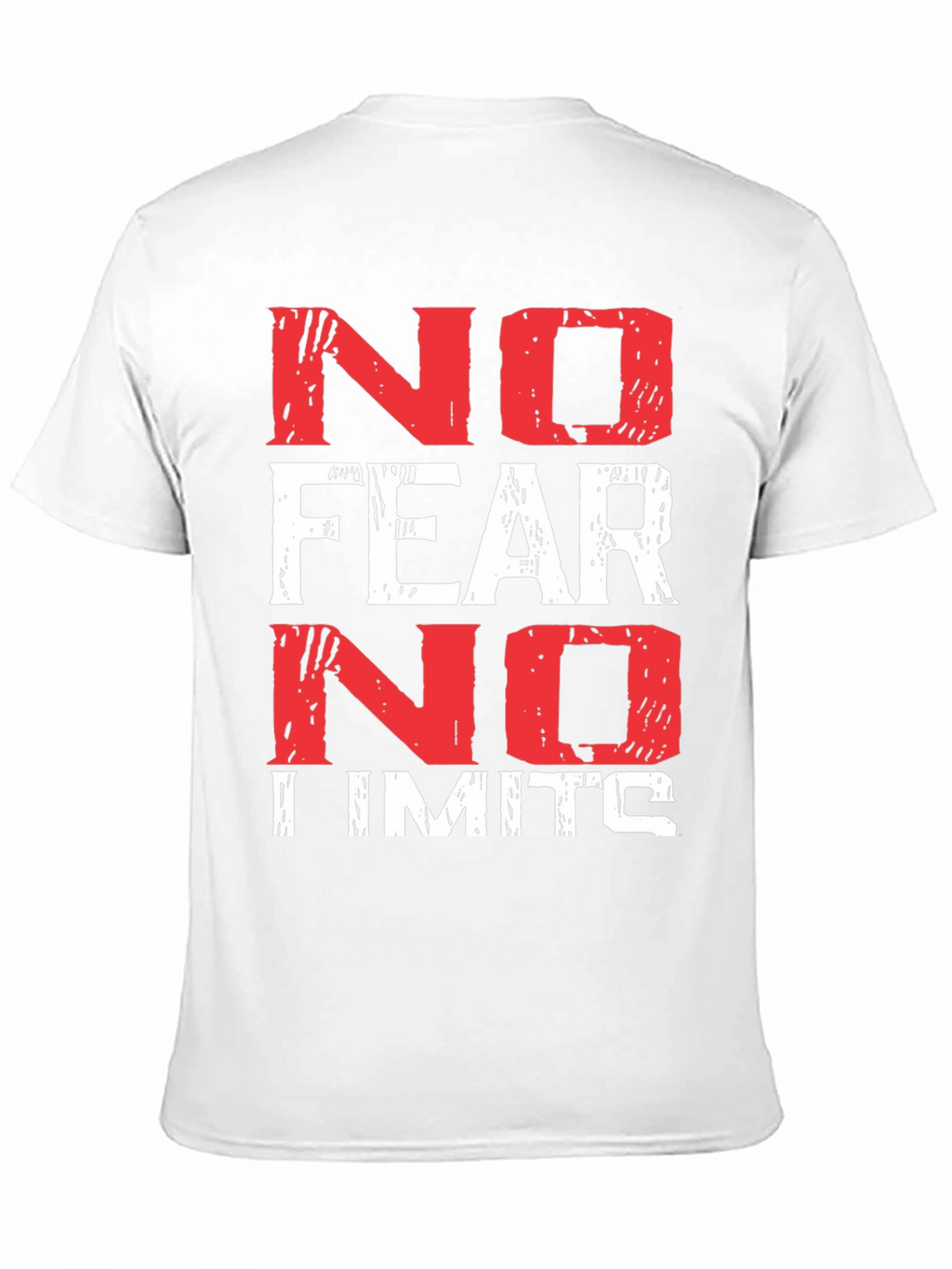No Fear No Limits Black Graphic T-Shirt
