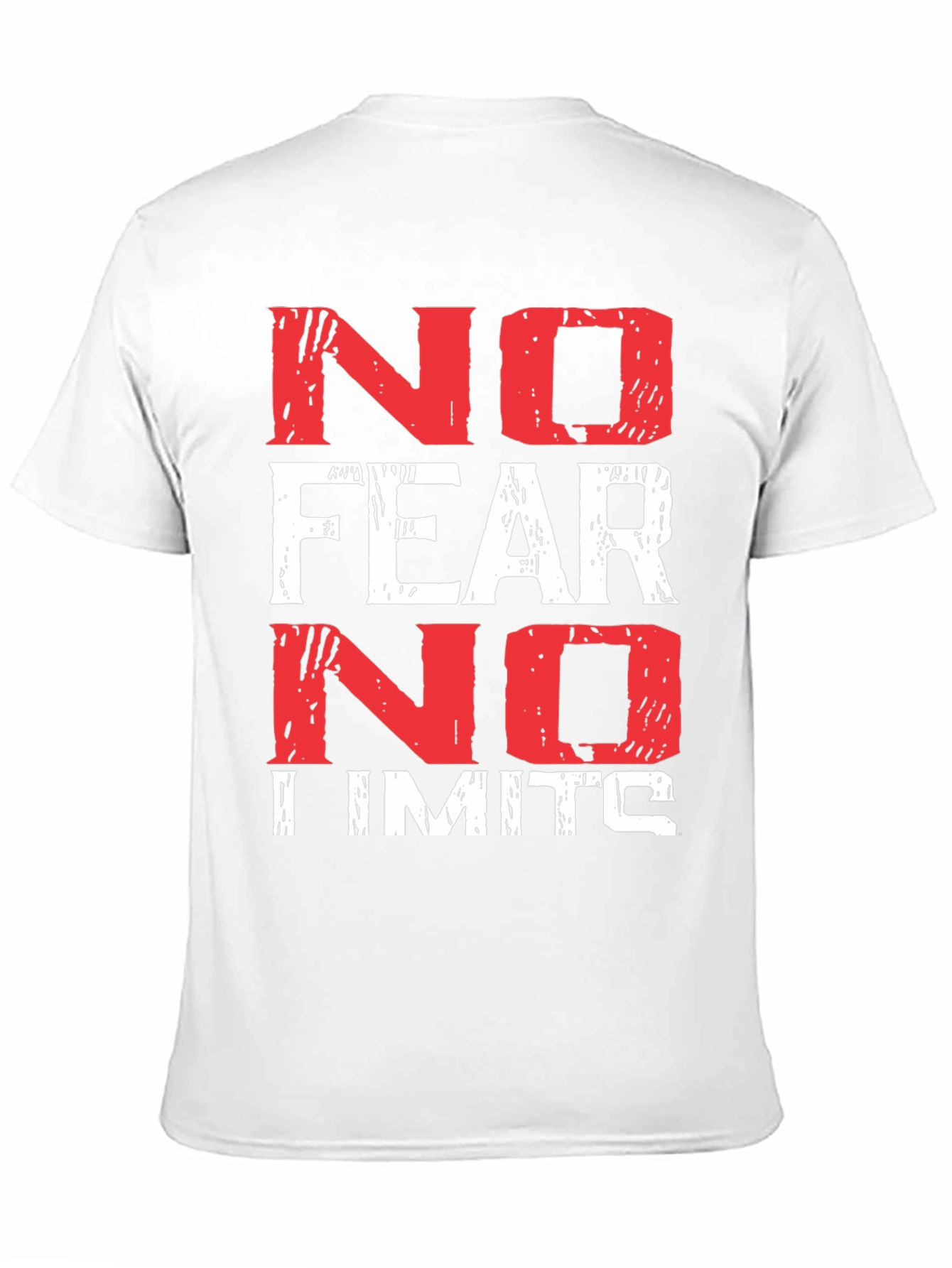 No Fear No Limits Black Graphic T-Shirt