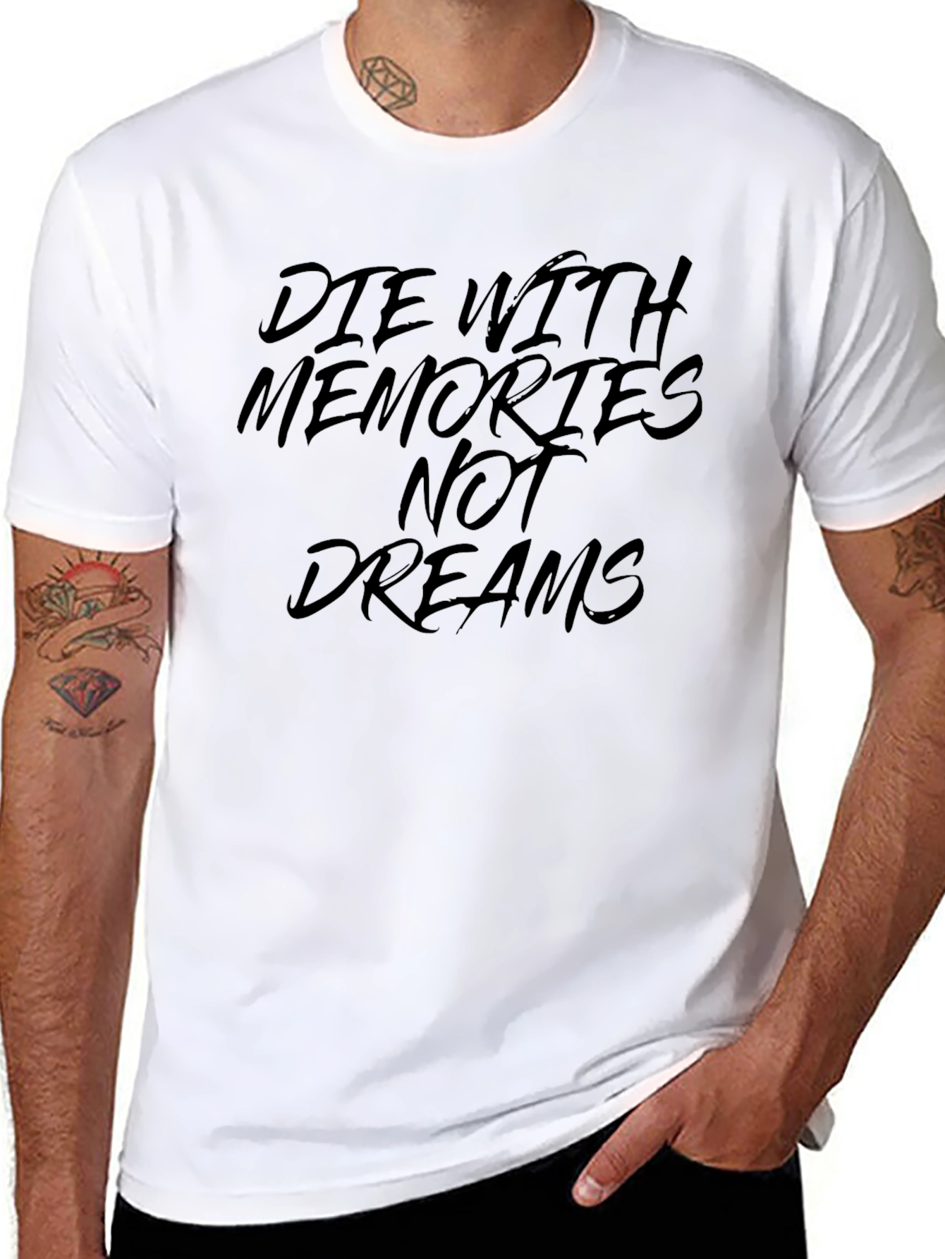Die With Memories Black Graphic Tee