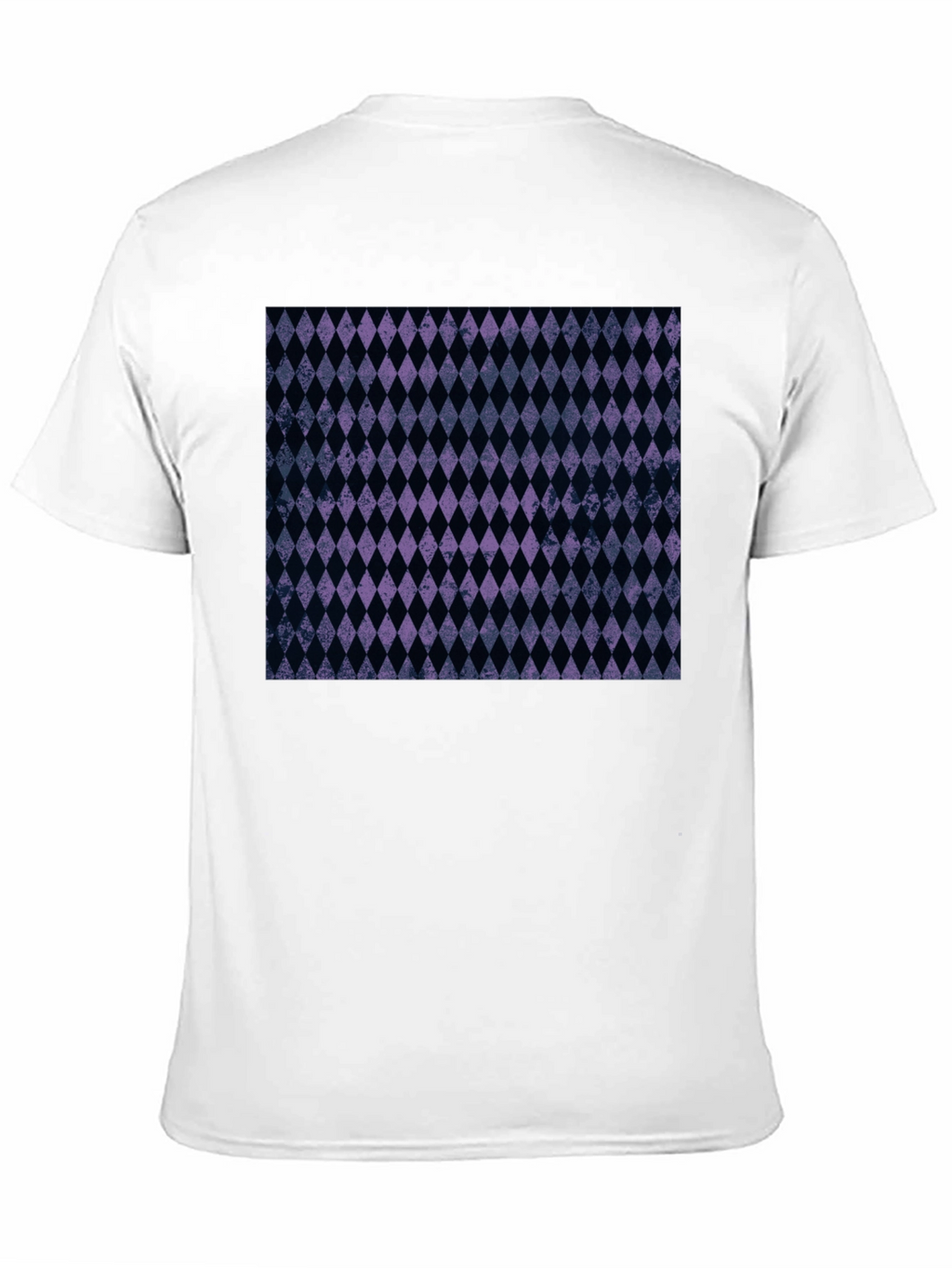 Diamond Pattern Black T-Shirt