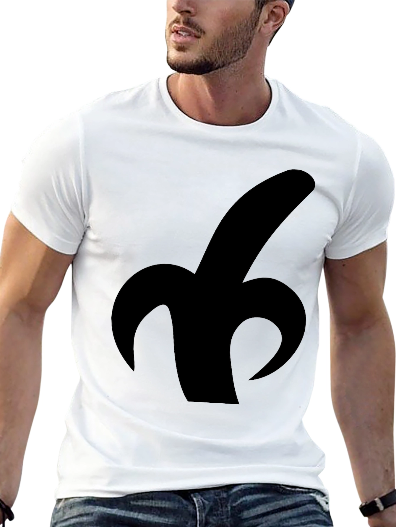 Banana Silhouette Graphic Tee - Classic Black