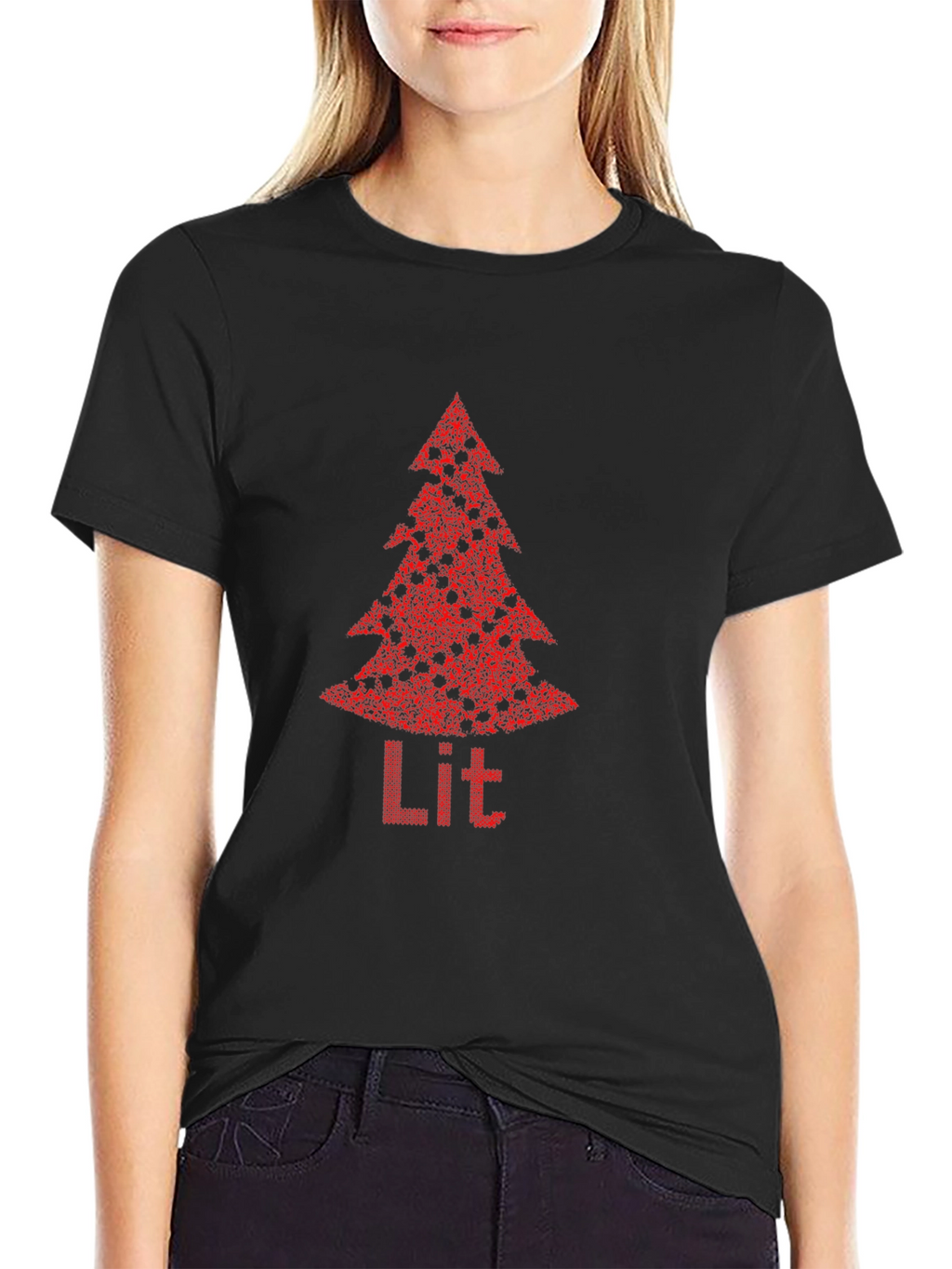 Lit Christmas Tree Graphic Tee
