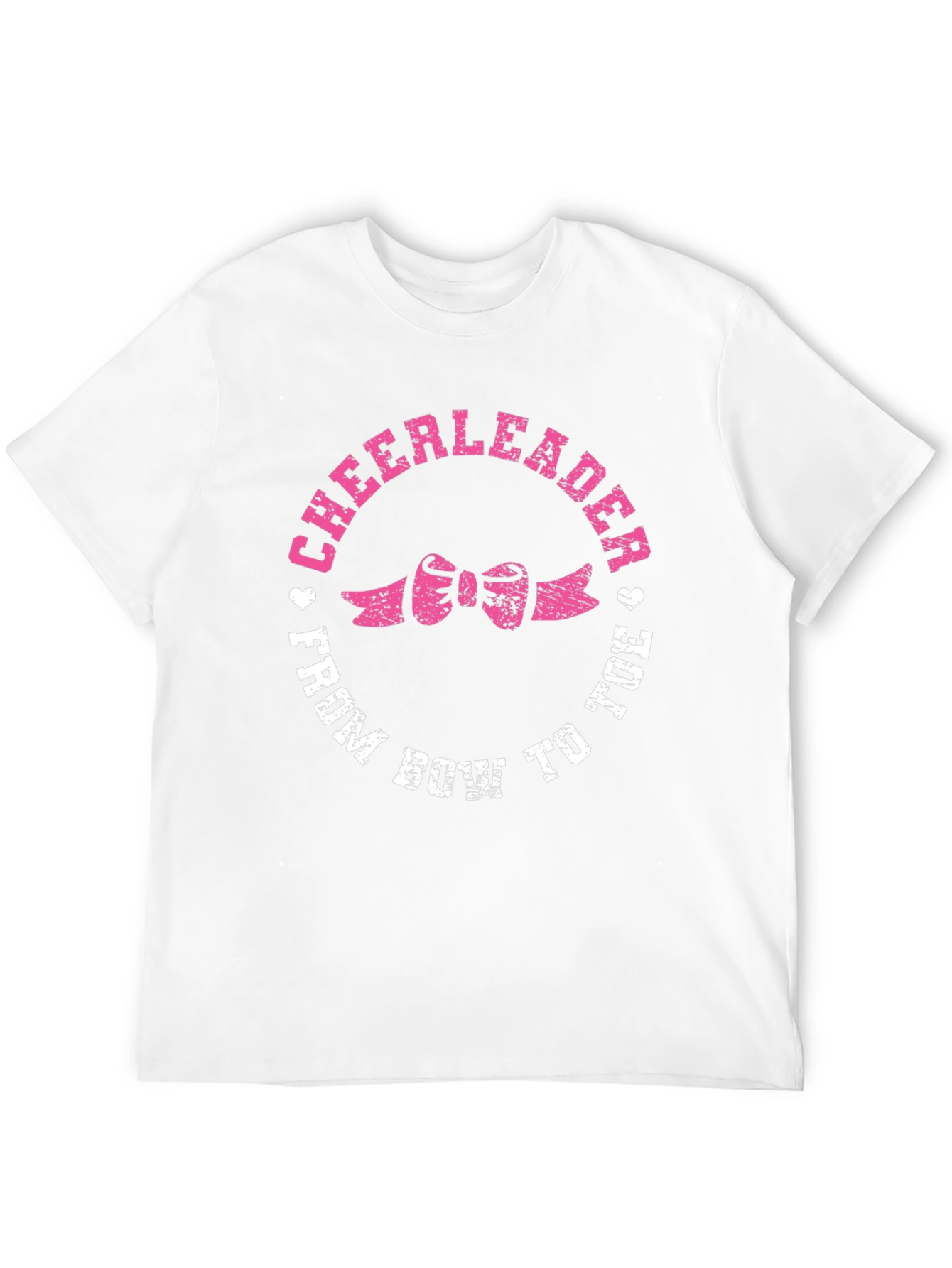 Cheerleader From Bow to Toe Black T-Shirt