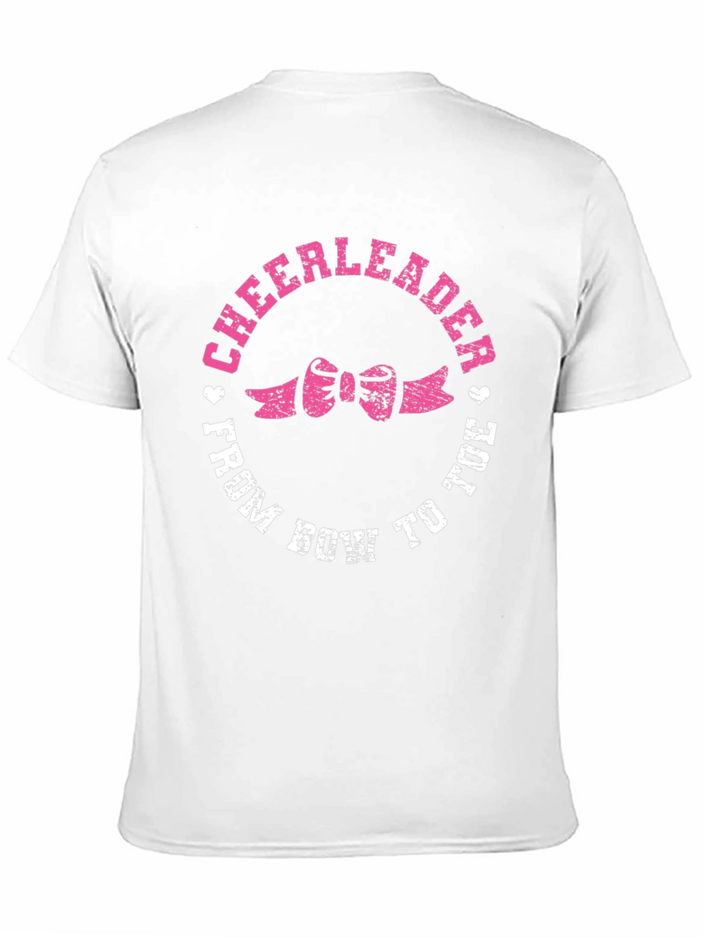 Cheerleader From Bow to Toe Black T-Shirt