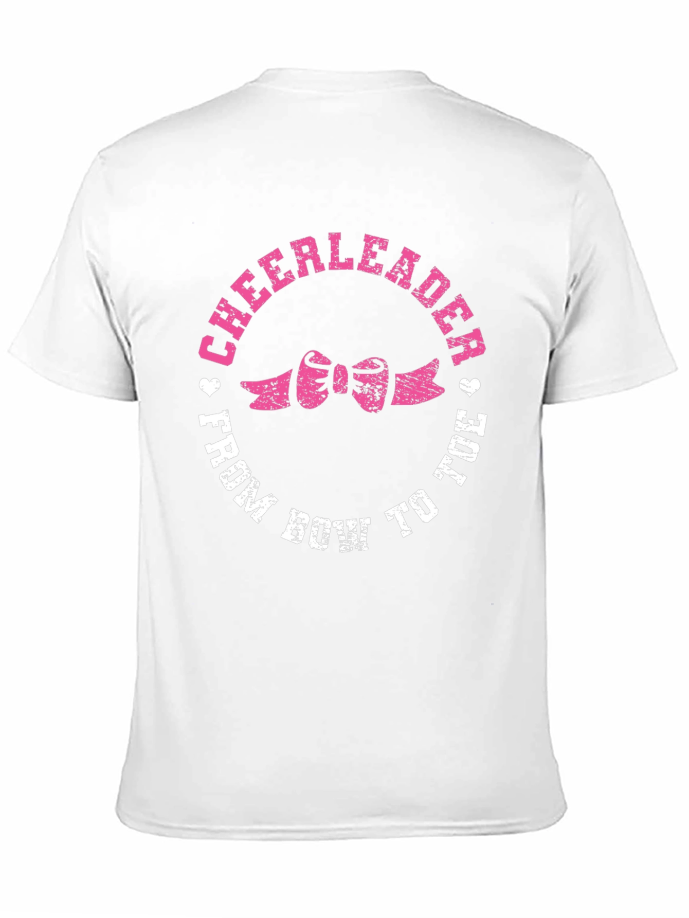 Cheerleader From Bow to Toe Black T-Shirt