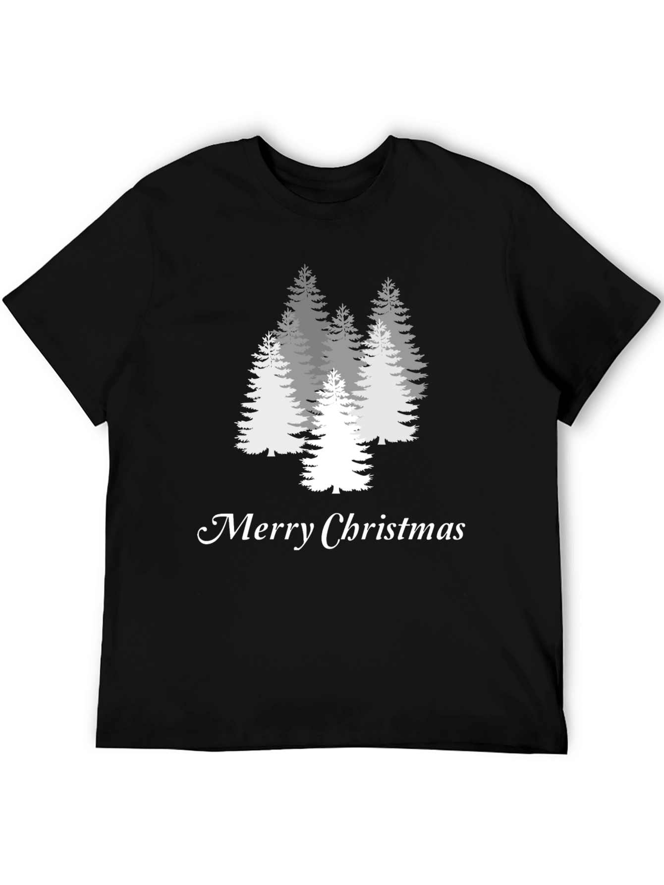 Merry Christmas Tree Graphic Tee - Holiday Style