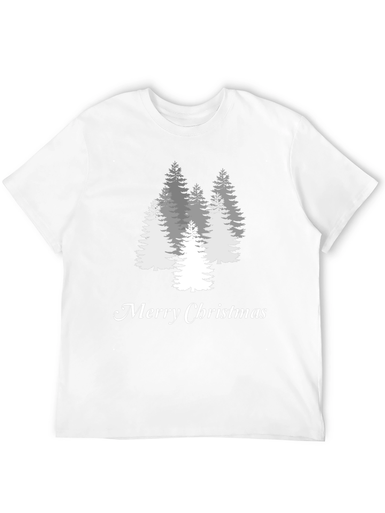 Merry Christmas Tree Graphic Tee - Holiday Style