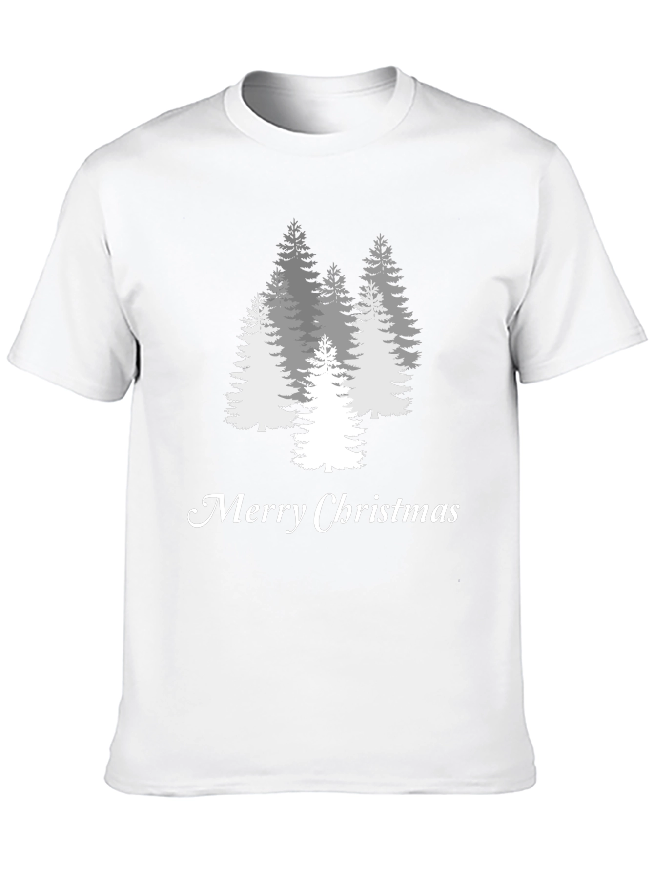 Merry Christmas Tree Graphic Tee - Holiday Style
