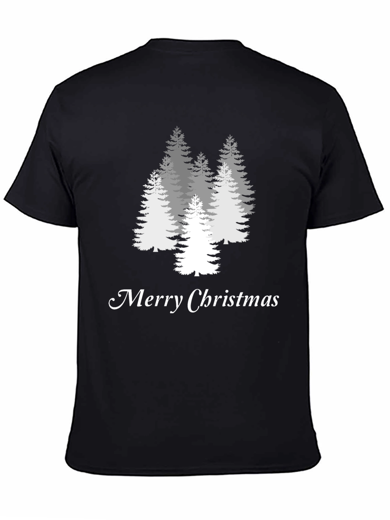 Merry Christmas Tree Graphic Tee - Holiday Style