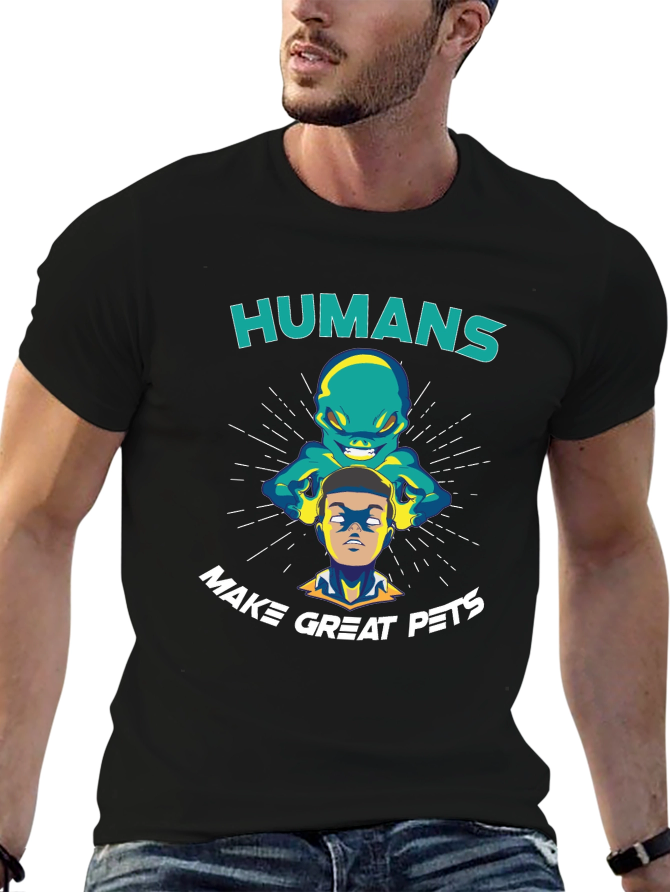 Humans Make Great Pets Graphic T-Shirt