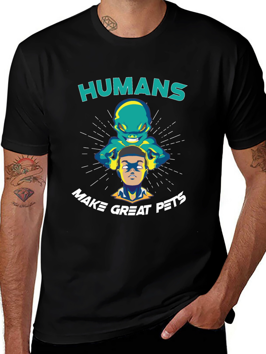 Humans Make Great Pets Graphic T-Shirt