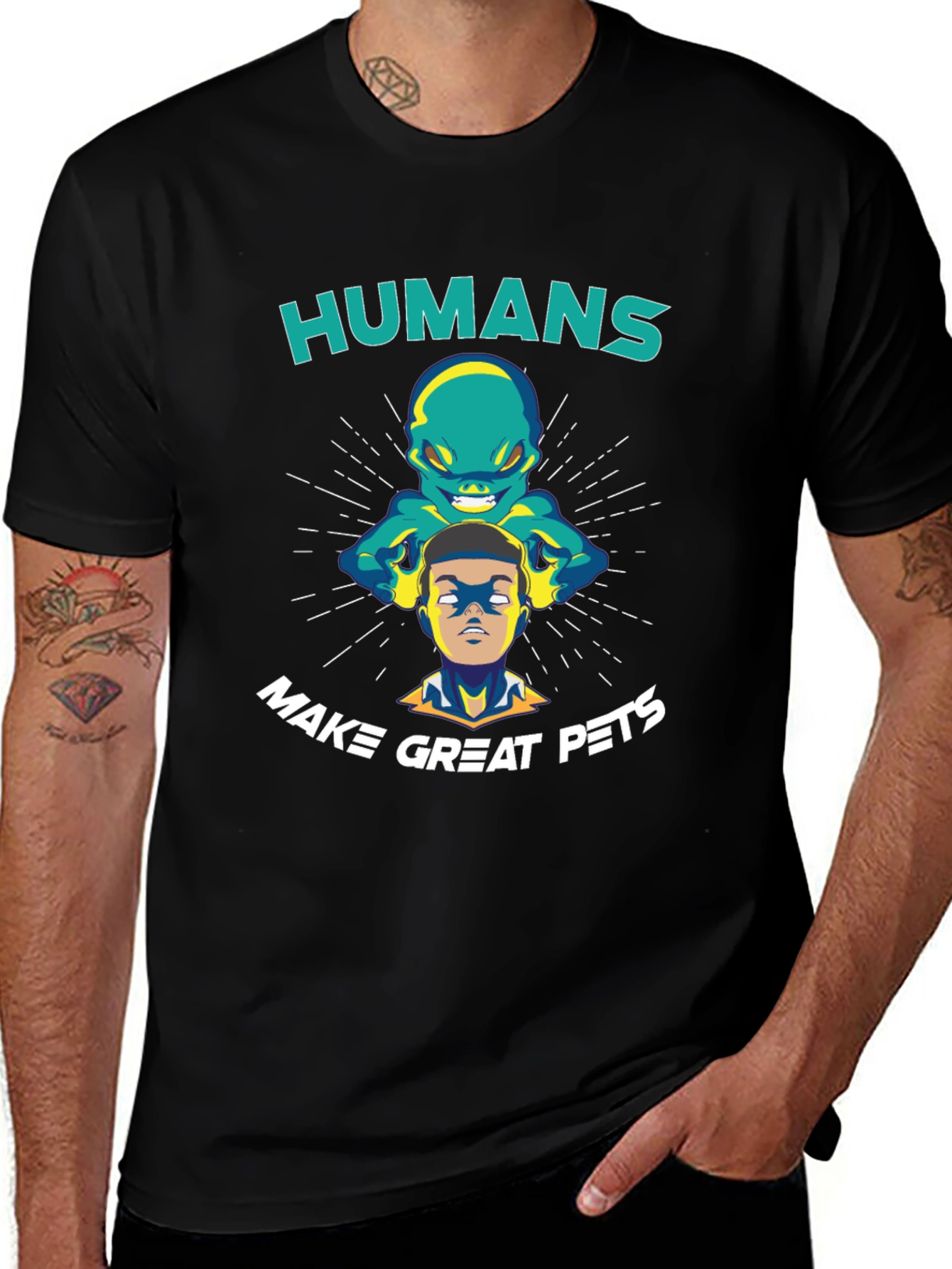 Humans Make Great Pets Graphic T-Shirt