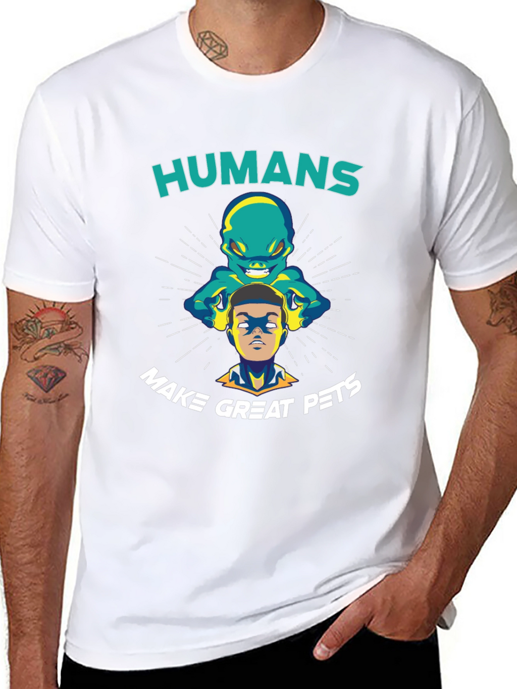 Humans Make Great Pets Graphic T-Shirt