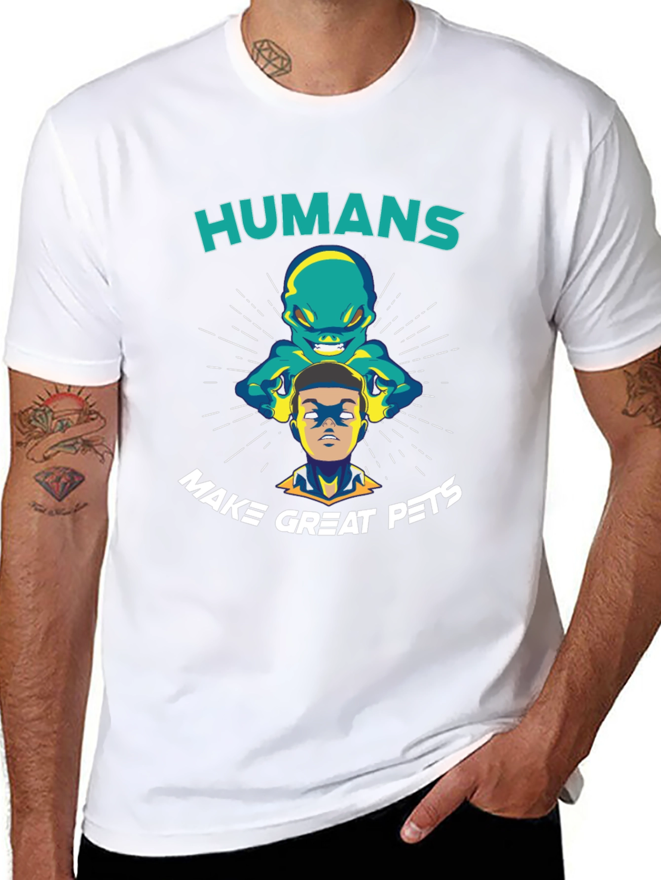 Humans Make Great Pets Graphic T-Shirt