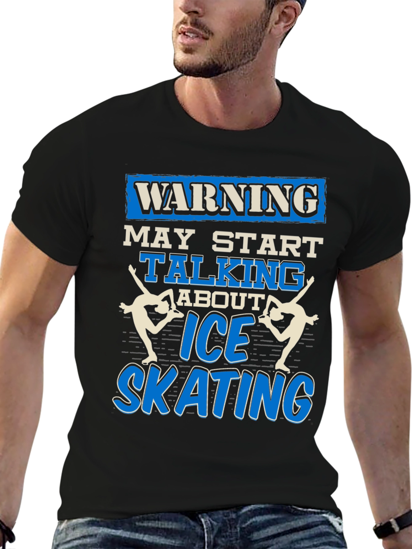 Warning Ice Skating T-Shirt