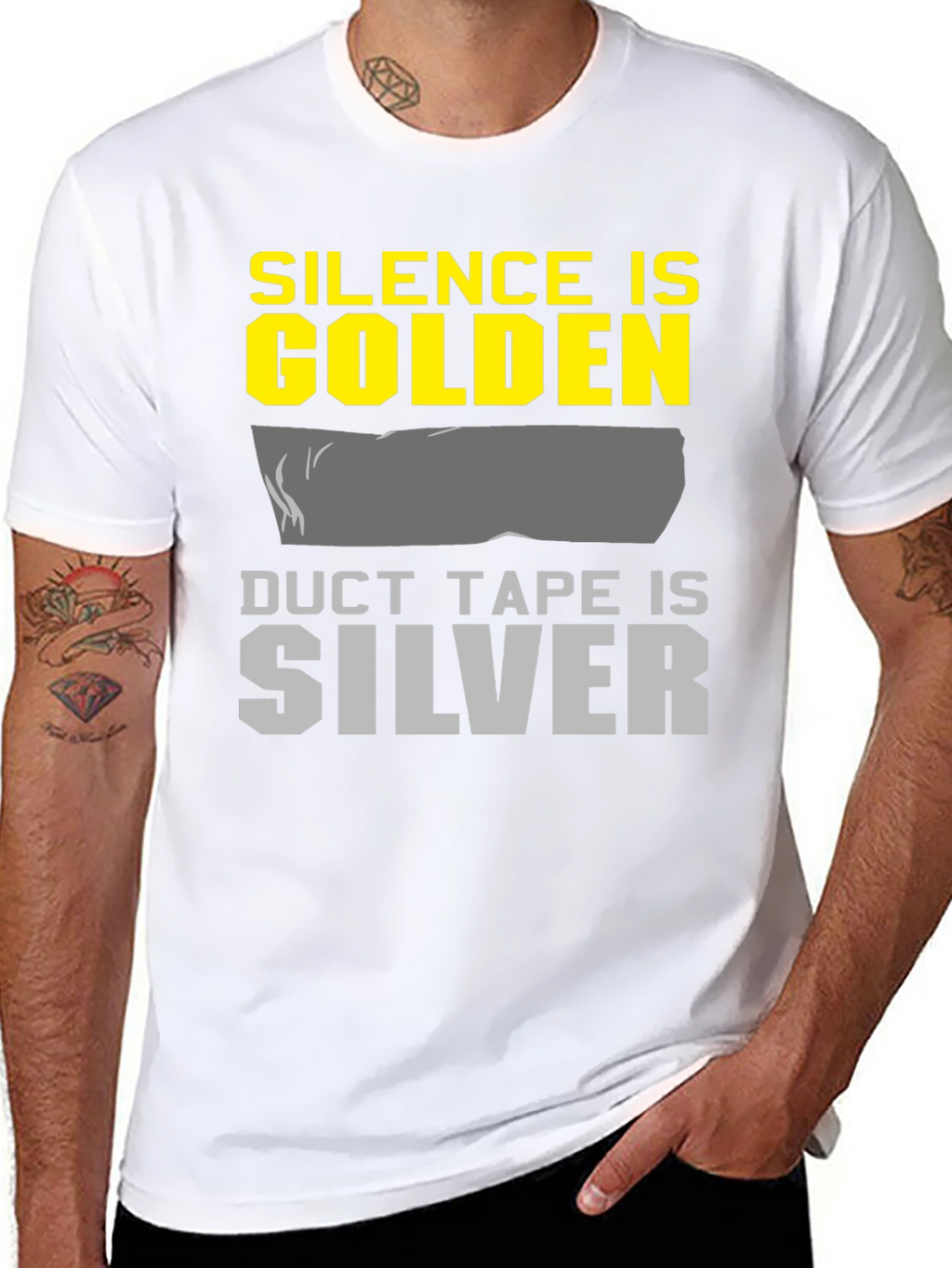 Silence is Golden Duct Tape is Silver Graphic Tee