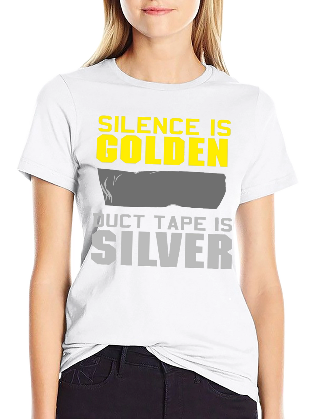 Silence is Golden Duct Tape is Silver Graphic Tee