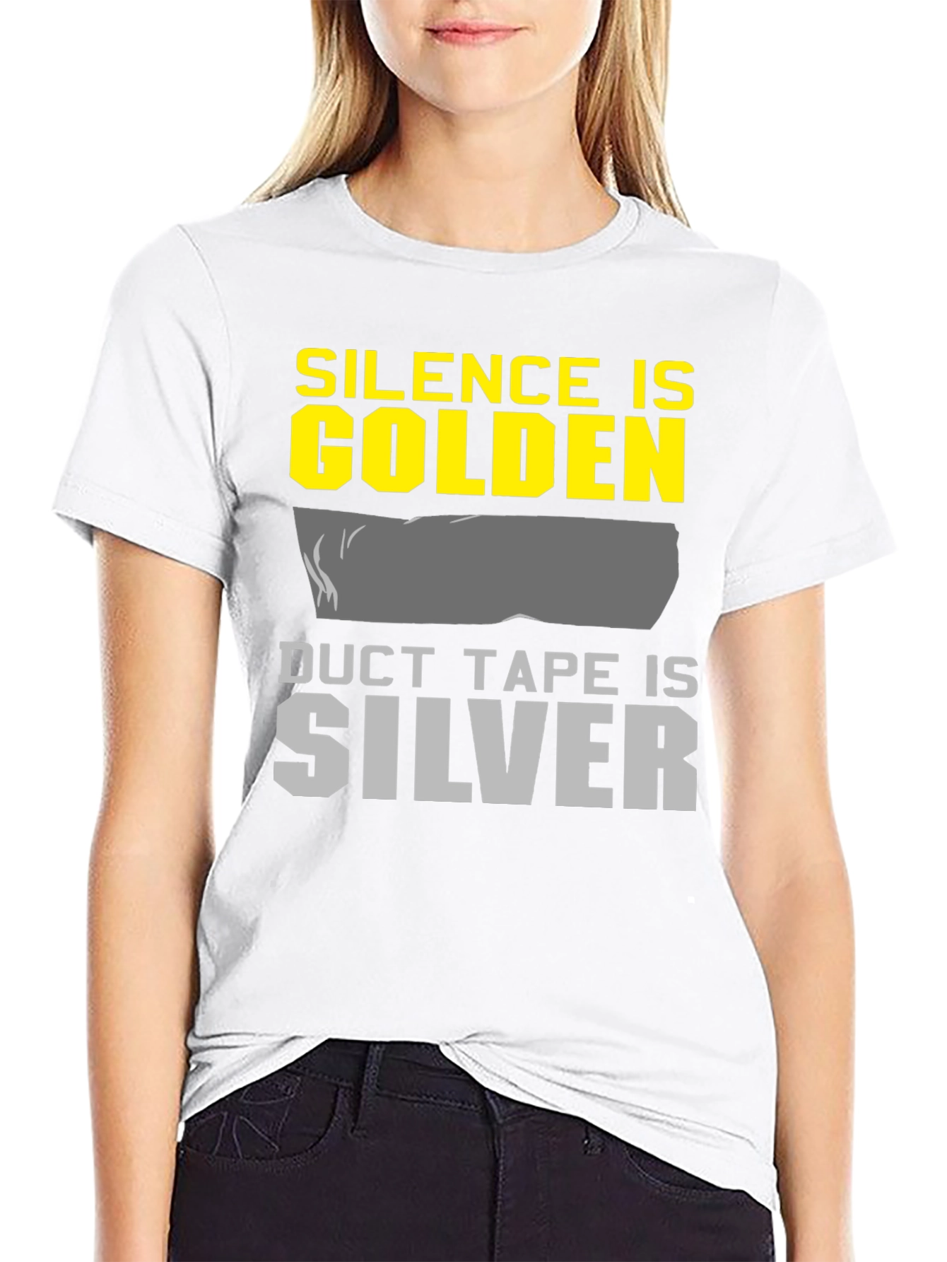 Silence is Golden Duct Tape is Silver Graphic Tee