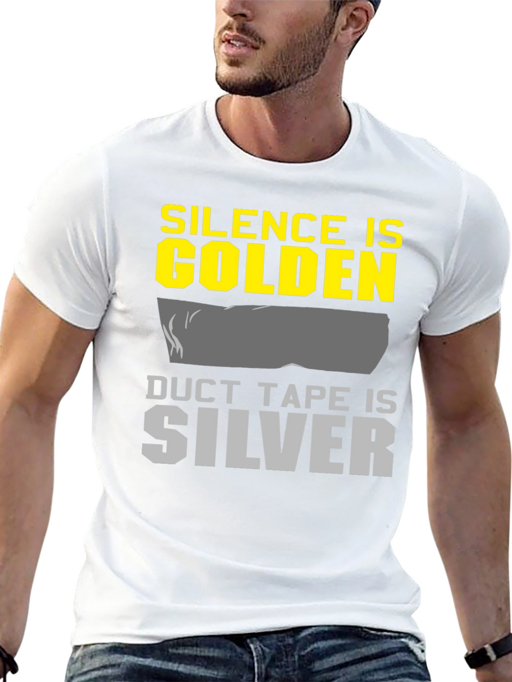 Silence is Golden Duct Tape is Silver Graphic Tee