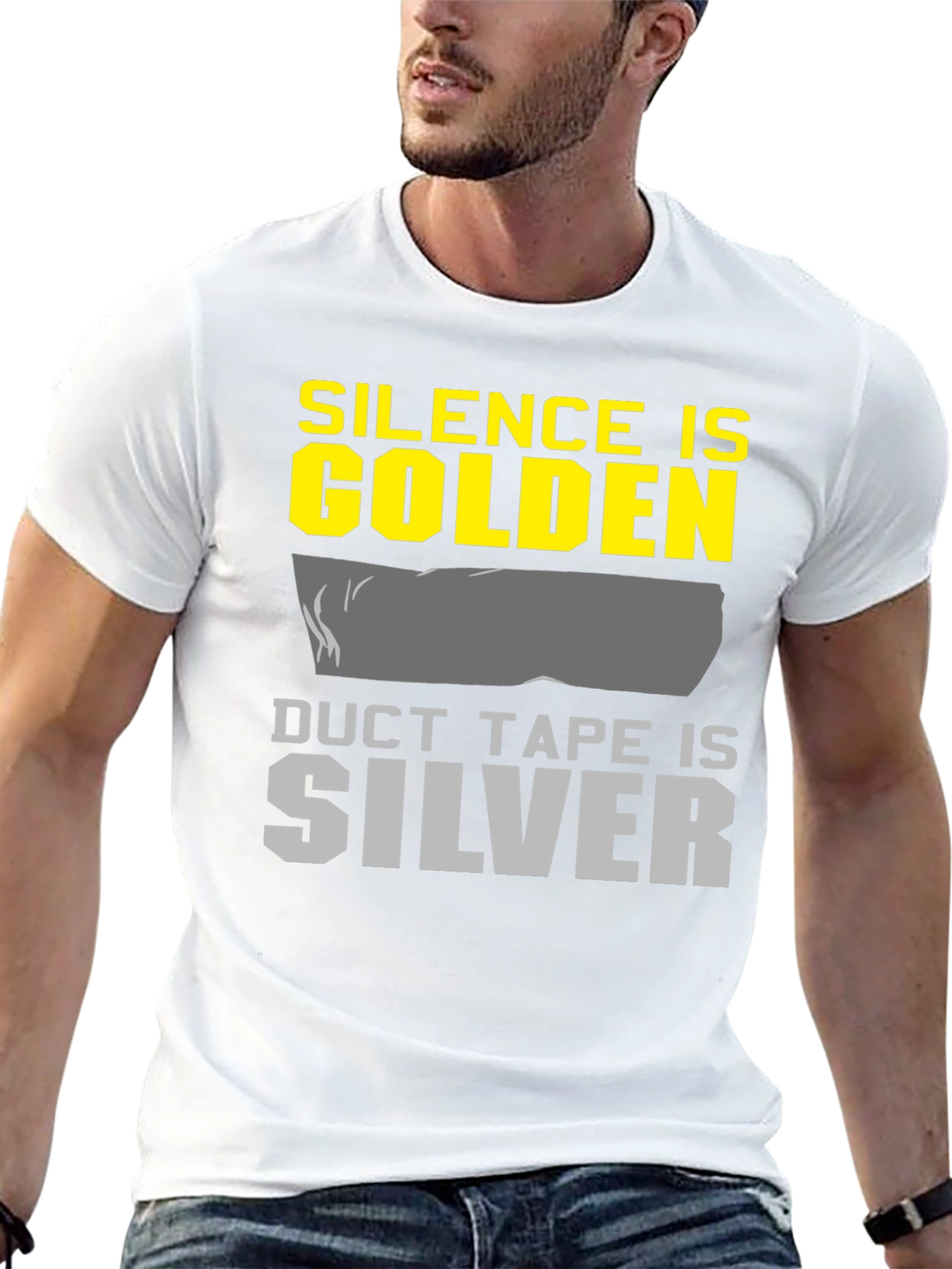 Silence is Golden Duct Tape is Silver Graphic Tee