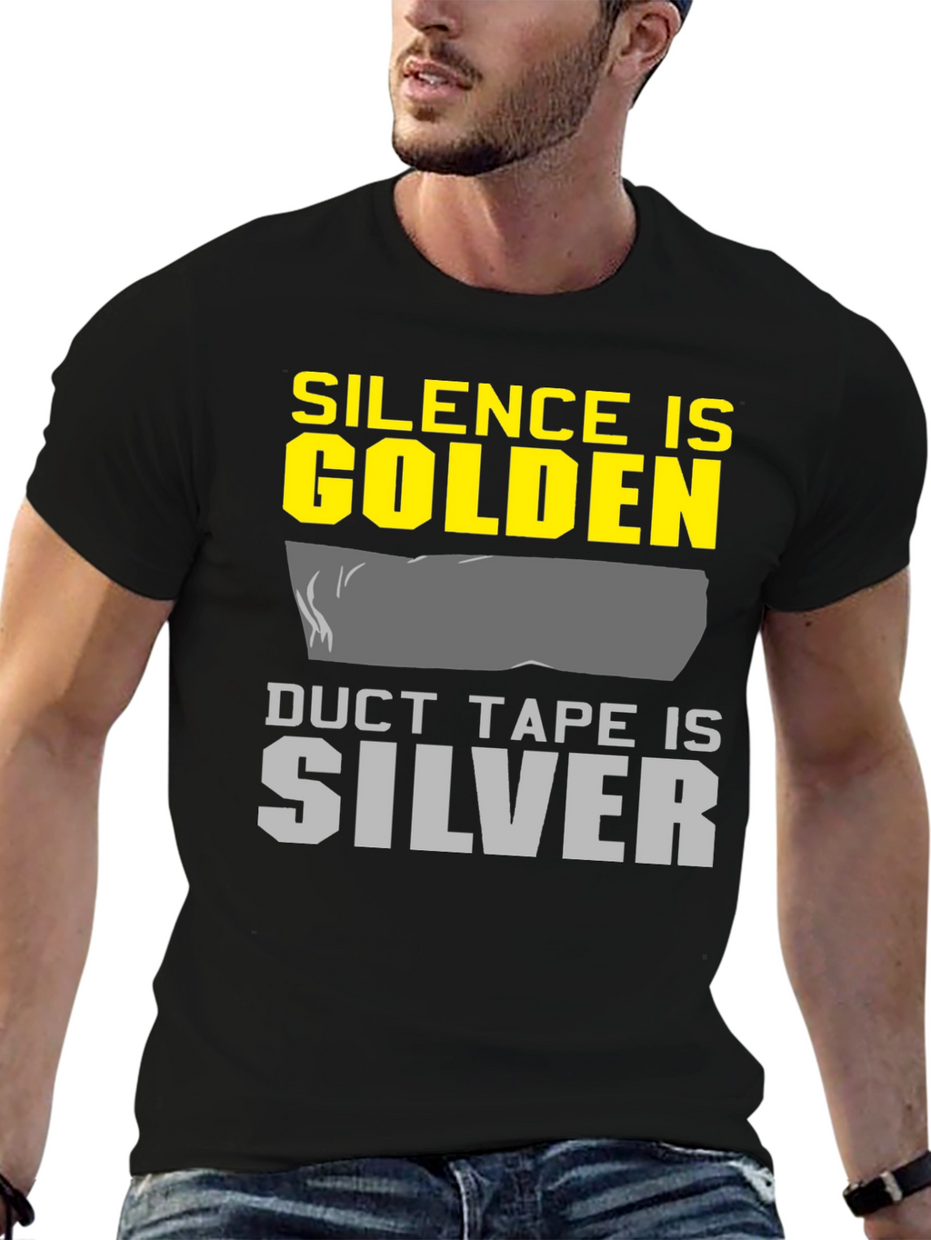 Silence is Golden Duct Tape is Silver Graphic Tee