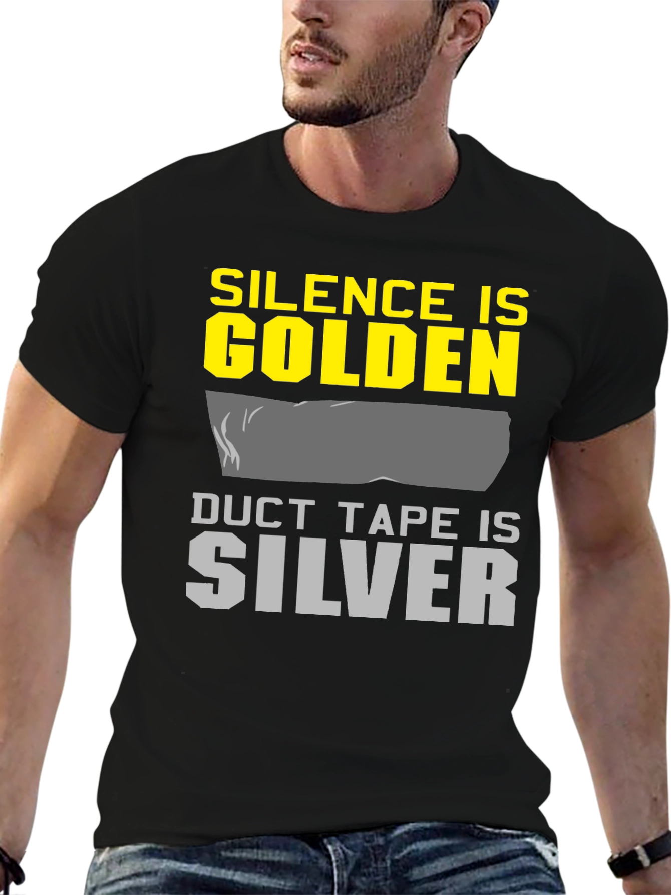 Silence is Golden Duct Tape is Silver Graphic Tee