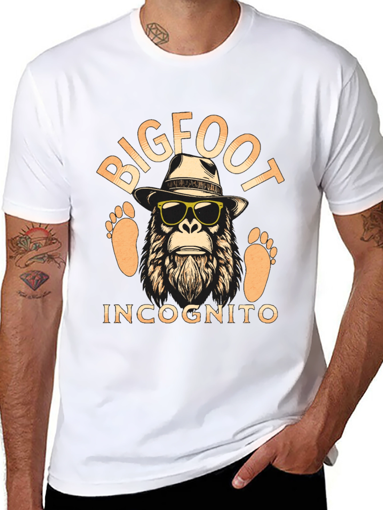 Bigfoot Incognito T-Shirt - Funny Cryptid Tee