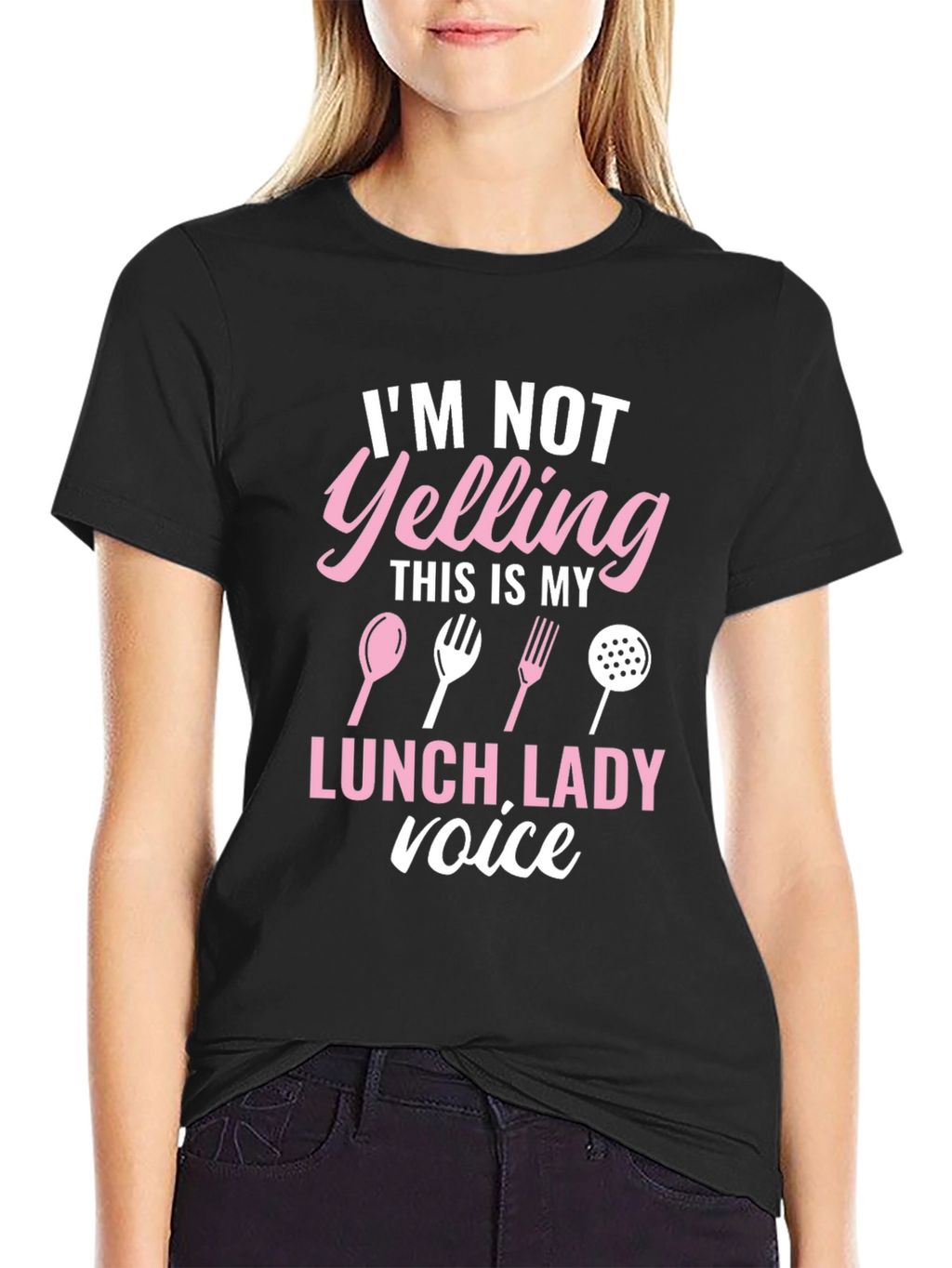 Lunch Lady Voice T-Shirt Funny Cook Apparel