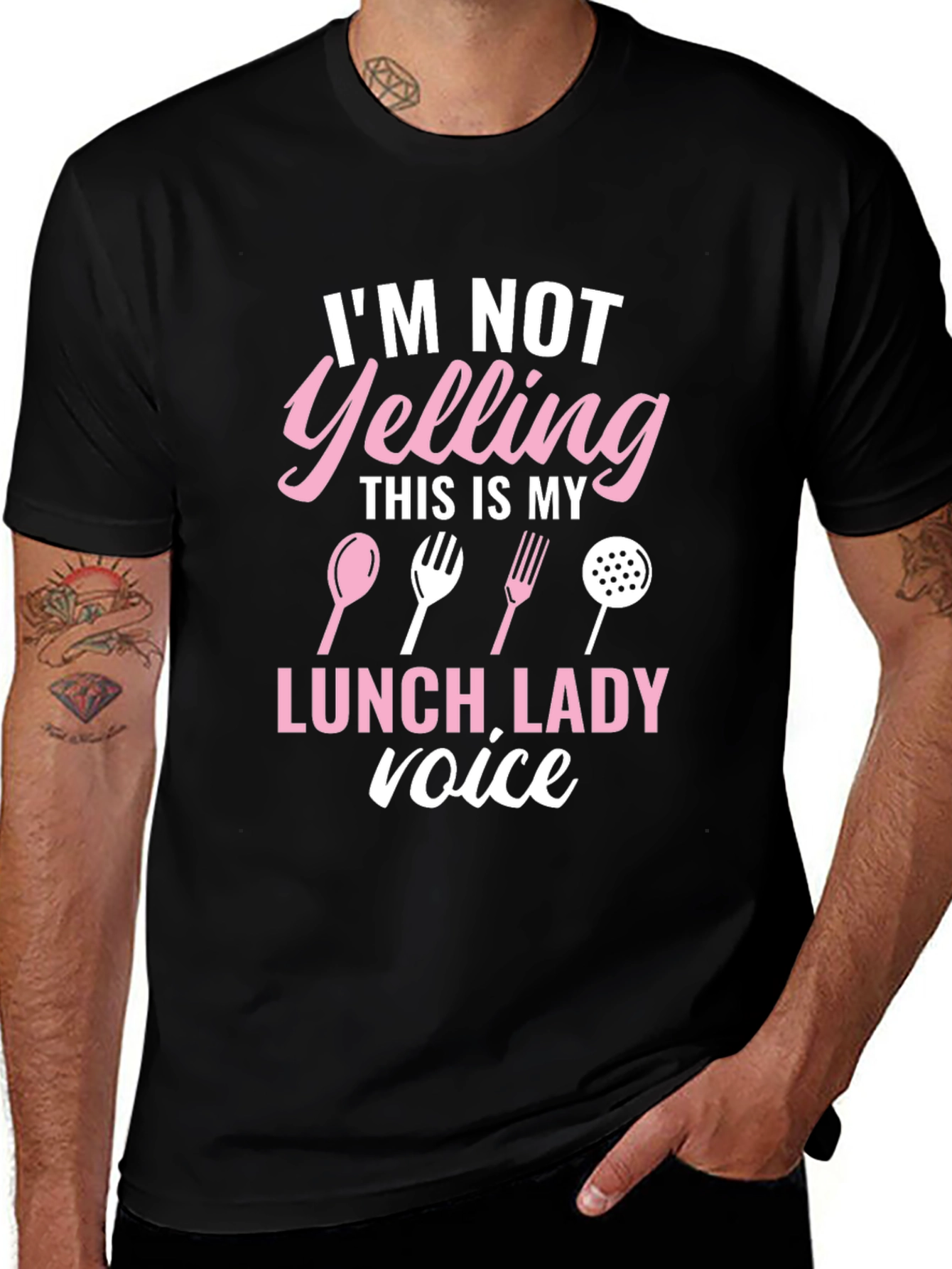 Lunch Lady Voice T-Shirt Funny Cook Apparel